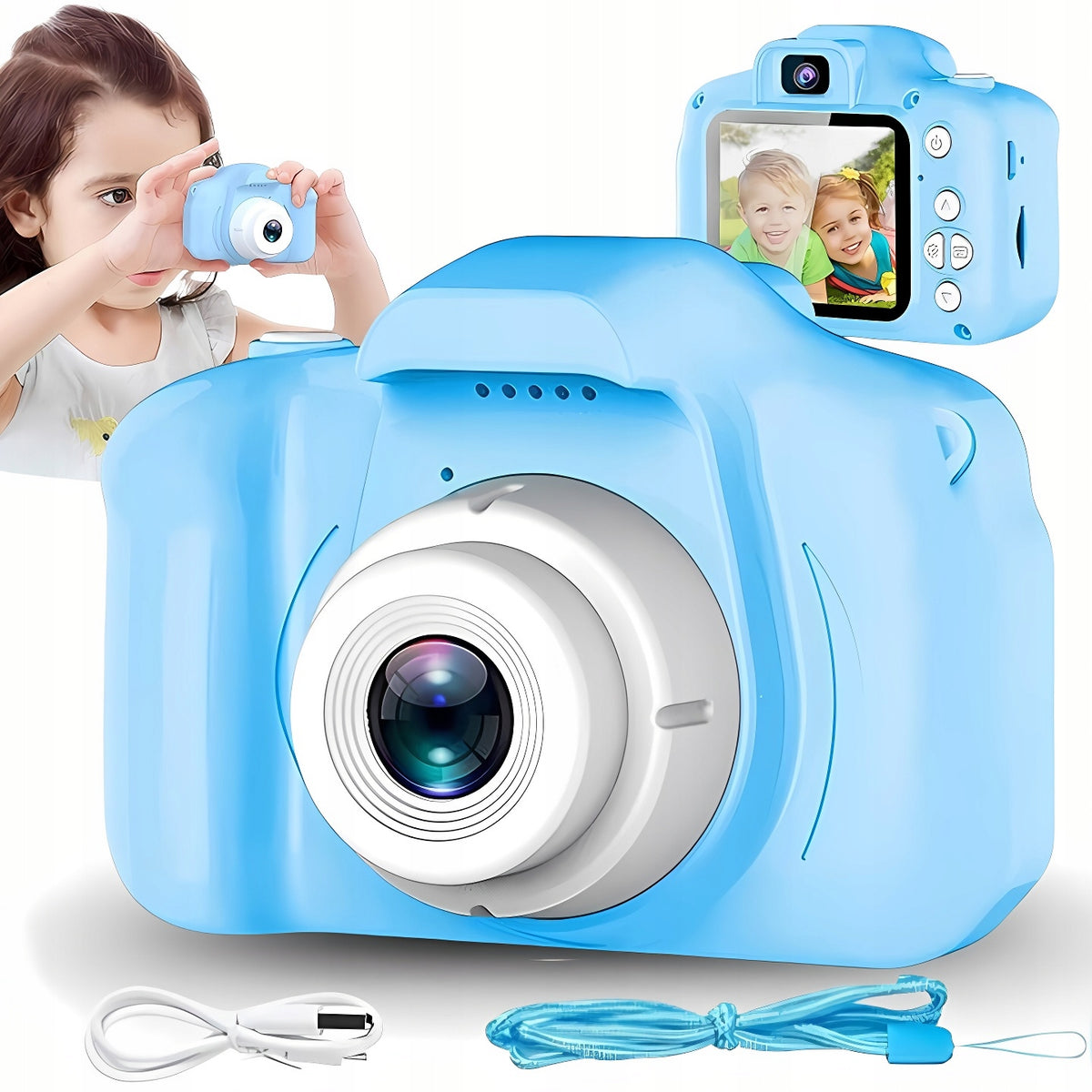 CAMERA DIGITAL CAMERA FOR KIDS FULL HD 1080p 1440p 3 MPX GAMES LANYARD SET Brand no brand