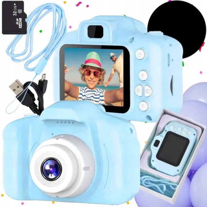CAMERA DIGITAL CAMERA FOR KIDS FULL HD 1080p 1440p 3 MPX GAMES LANYARD SET Manufacturer code AMT-AP02