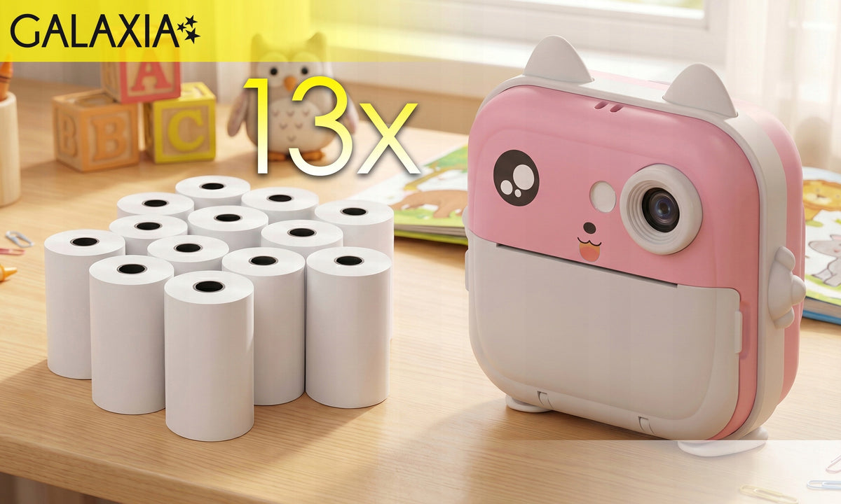 CAMERA FOR CHILDREN INSTANT DIGITAL PRINT MINI PRINTER + 13 ROLLS Manufacturer code Aparat Fotograficzny cyfrowy do zdjęć
