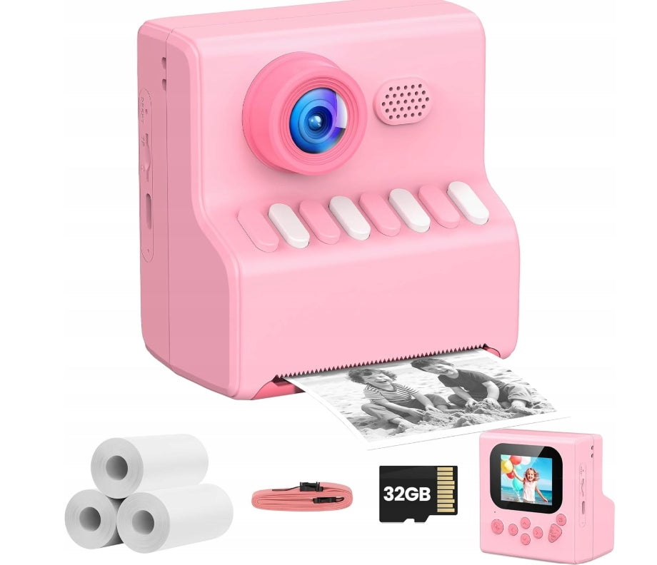 CAMERA FOR CHILDREN INSTANT PRINT PINK