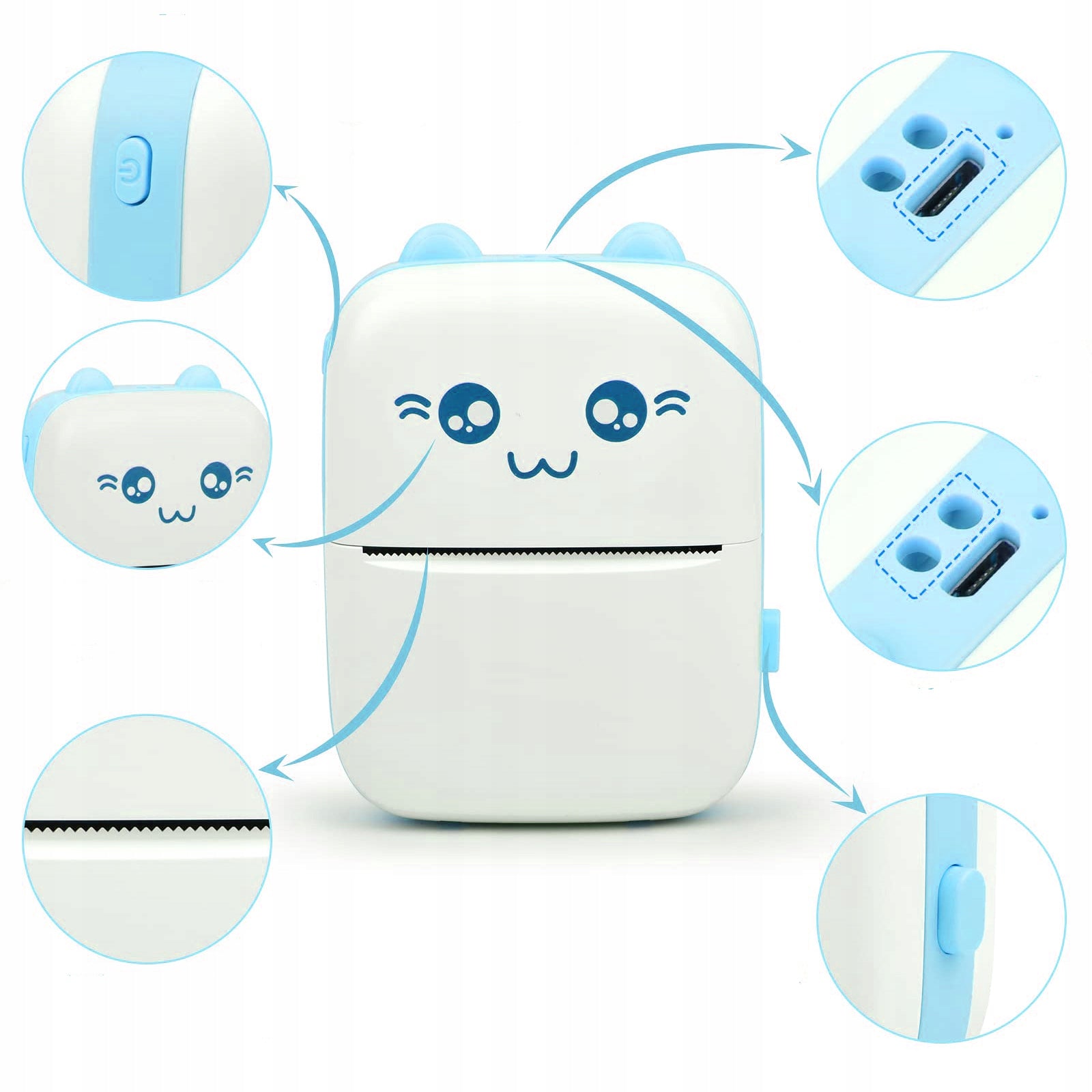 CAMERA INSTANT PRINTER FOR PHOTOS PRINT FOR CHILDREN SET OF 10 ROLLS EAN (GTIN) 5902270789249