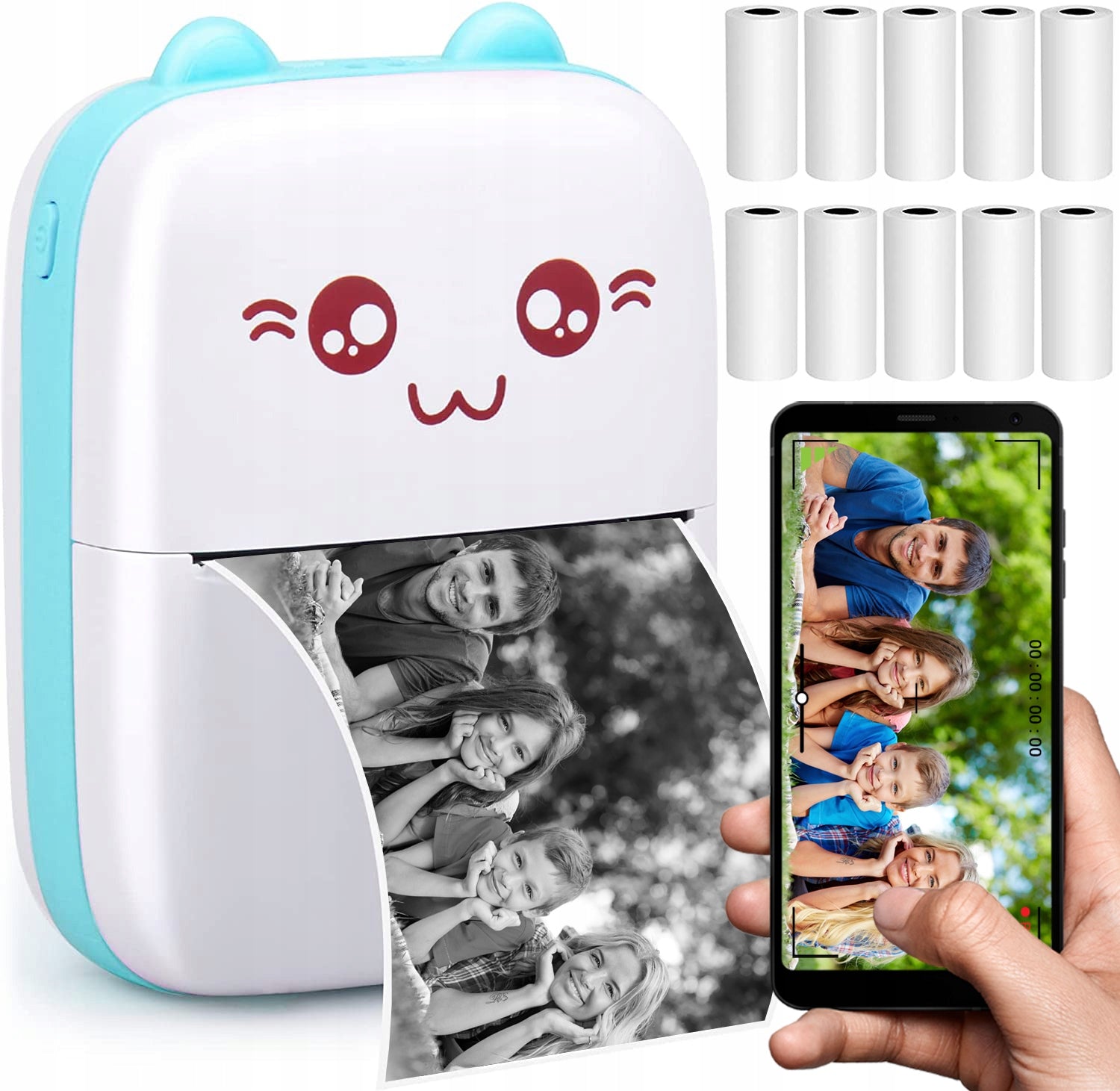CAMERA INSTANT PRINTER FOR PHOTOS PRINT FOR CHILDREN SET OF 10 ROLLS