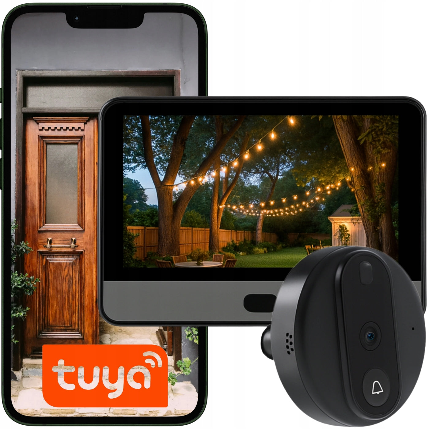 CAMERA VIEWFINDER FOR DOOR ELECTRONIC WIFI JUDAS WITH TUYA RECORDING FUNCTION