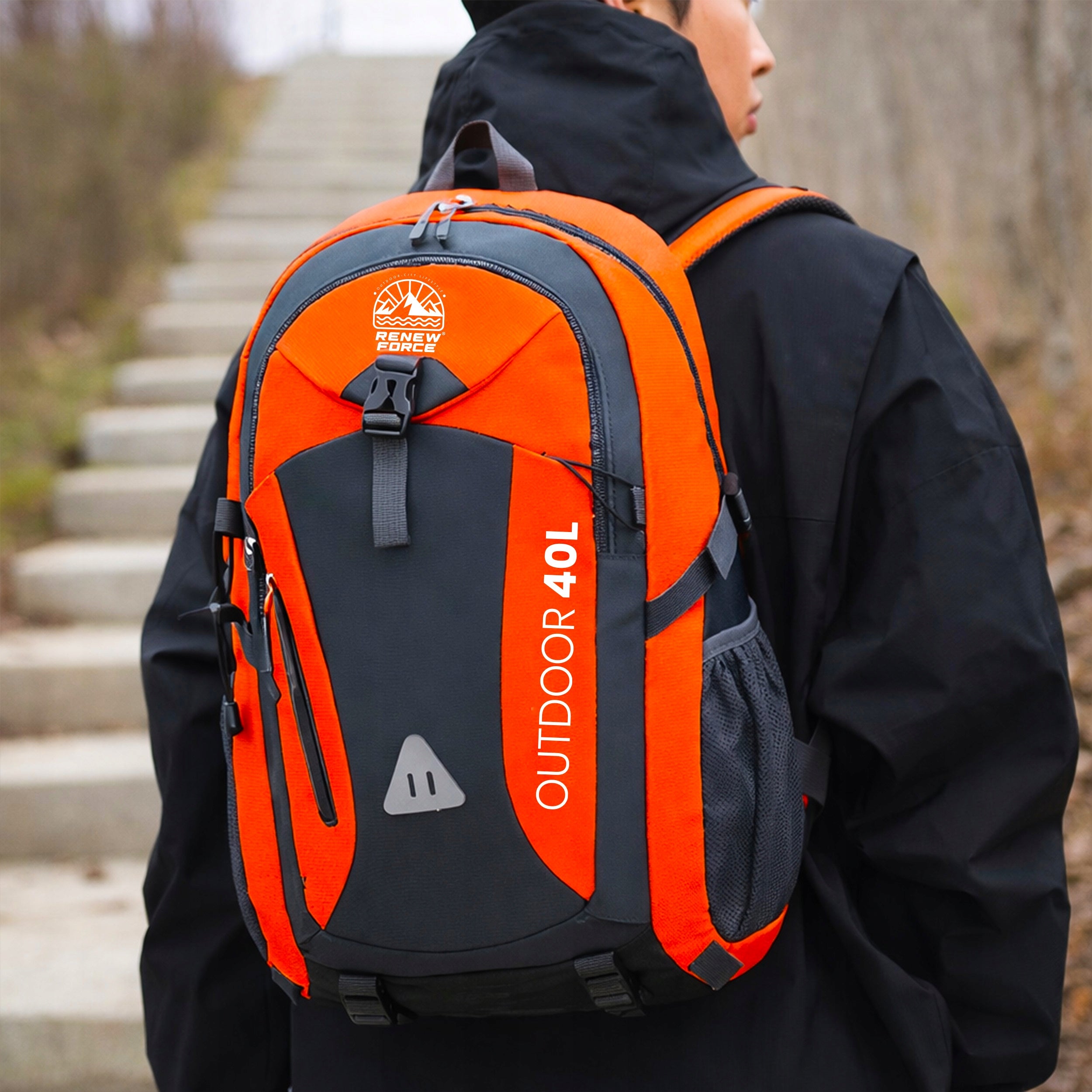 CAMPING BACKPACK FOR A TRIP TO THE MOUNTAINS COMFORTABLE 40L CAMPING SURVIVAL Manufacturer code TREKKINGOWY DO SZKOŁY NA WAKACJE BIWAK SPACER