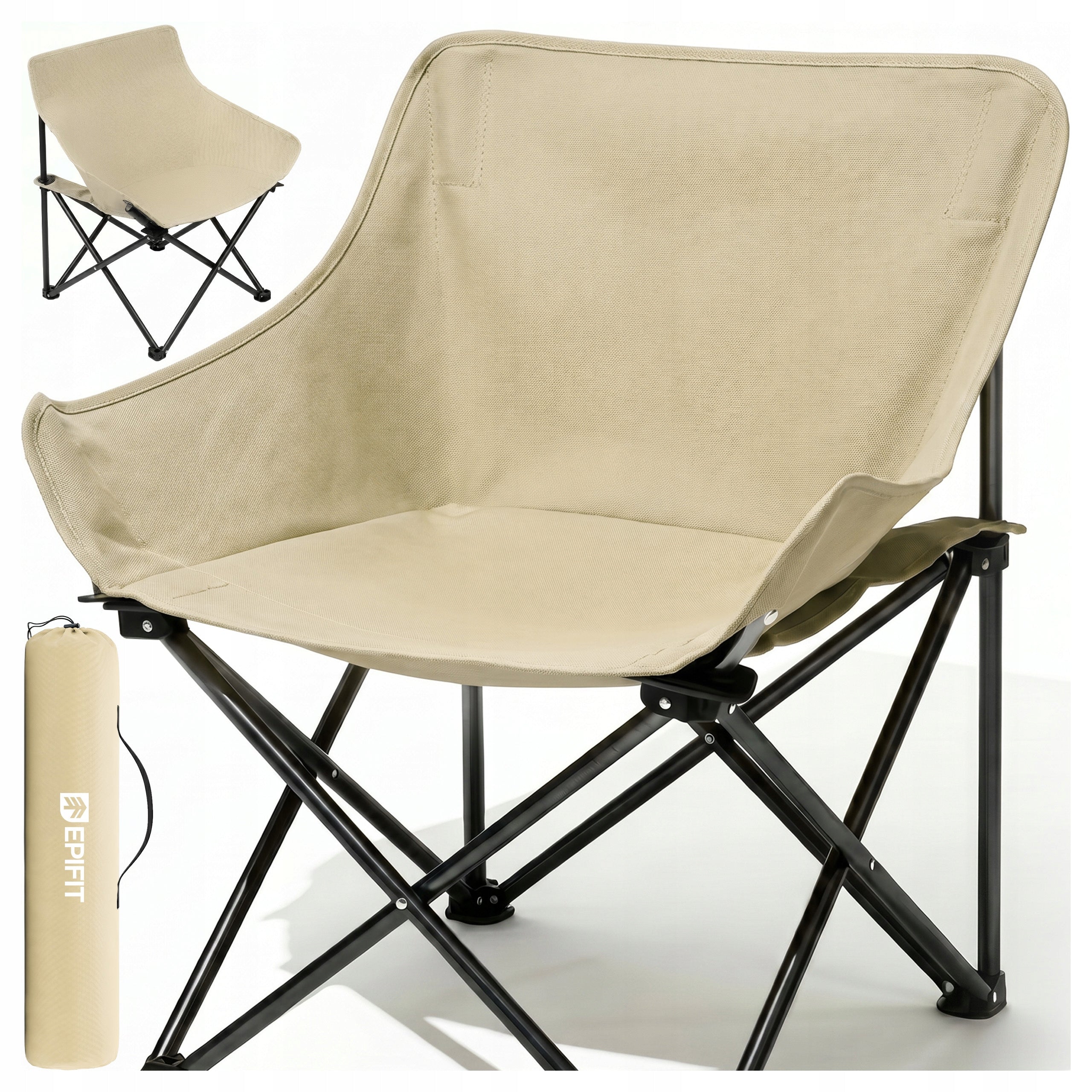 CAMPING FOLDING HIKING CHAIR LIGHT COMFORTABLE FISHING 120 KG