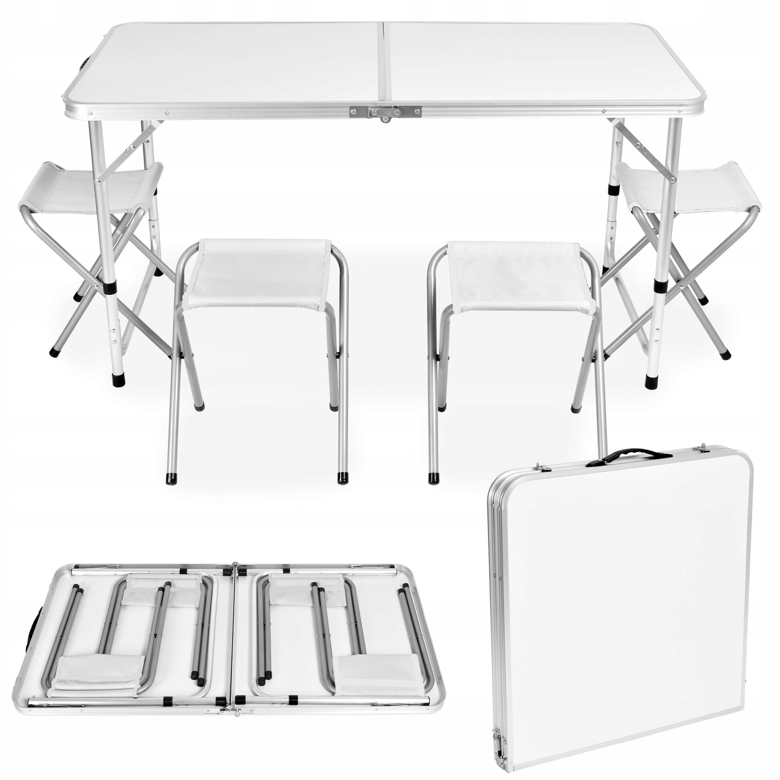 CAMPING HIKING TABLE FOLDING CHAIR CASE ALUMINUM SET
