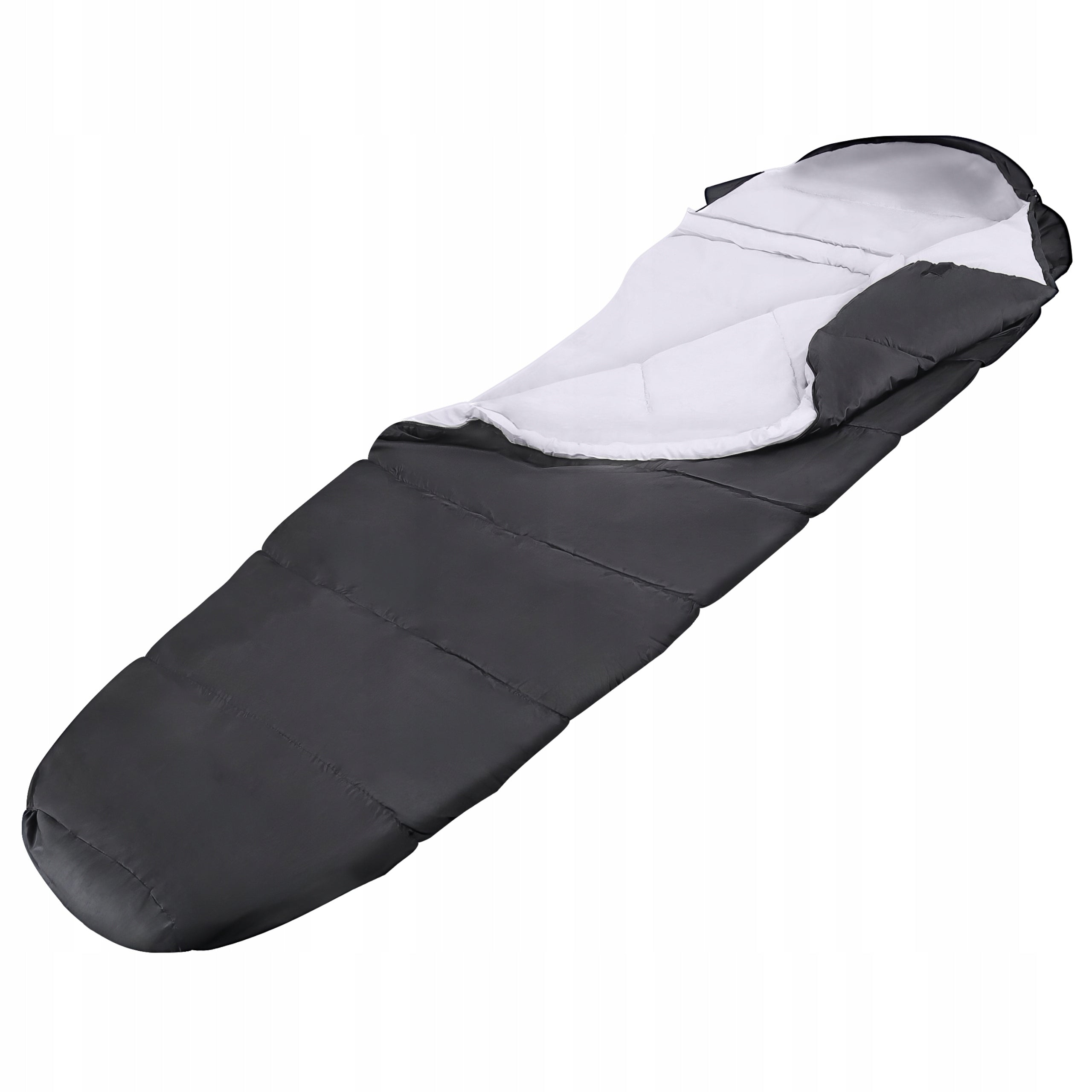 CAMPING SLEEPING BAG MUMMY WITH HOOD WARM SUMMER LIGHT 1250g FOR CAMPING IN THE MOUNTAINS Manufacturer code 5907215700341