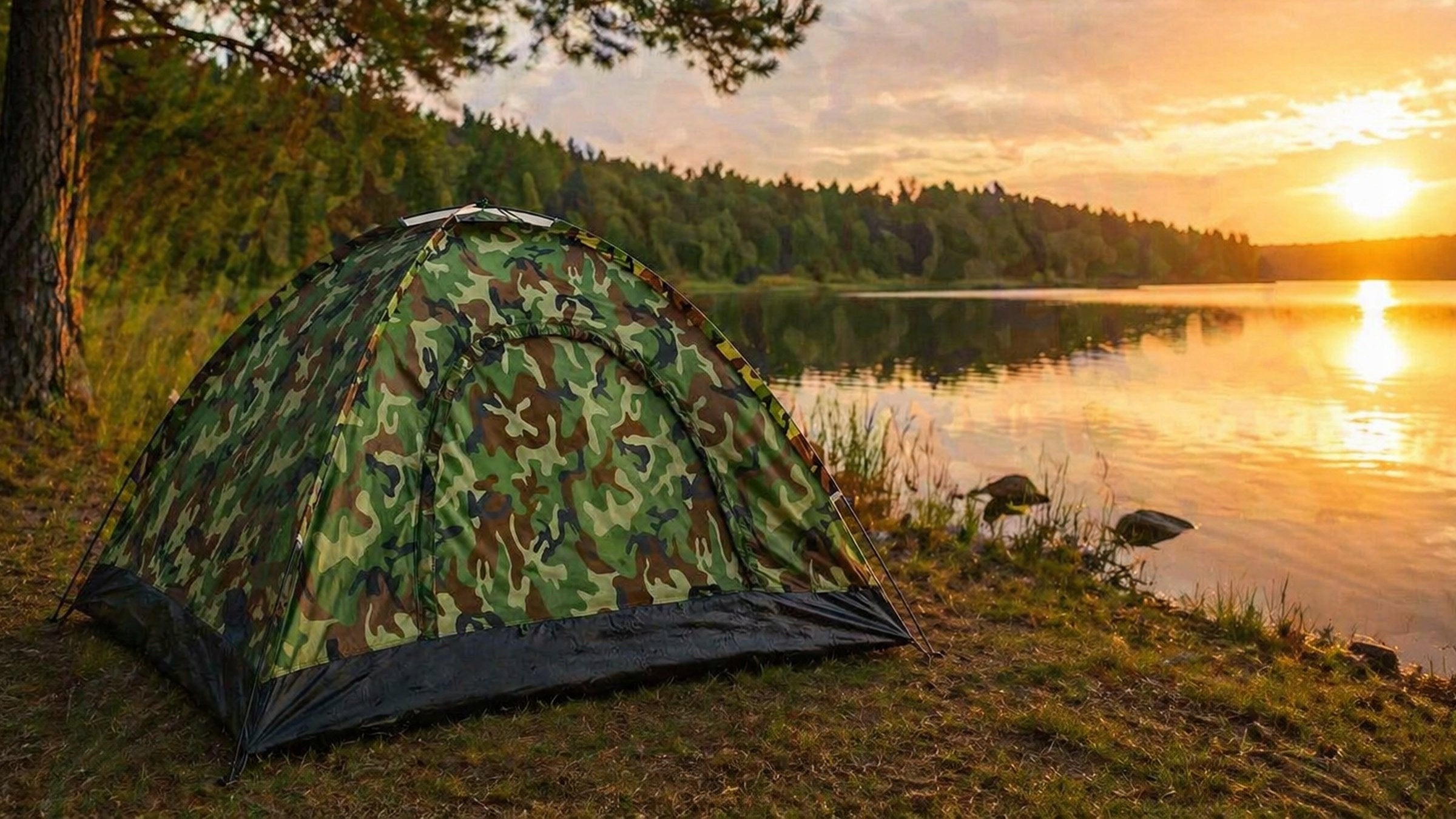 CAMPING TENT CAMO MOSQUITO NET 4 PERSON IGLO HANDY Kind travel