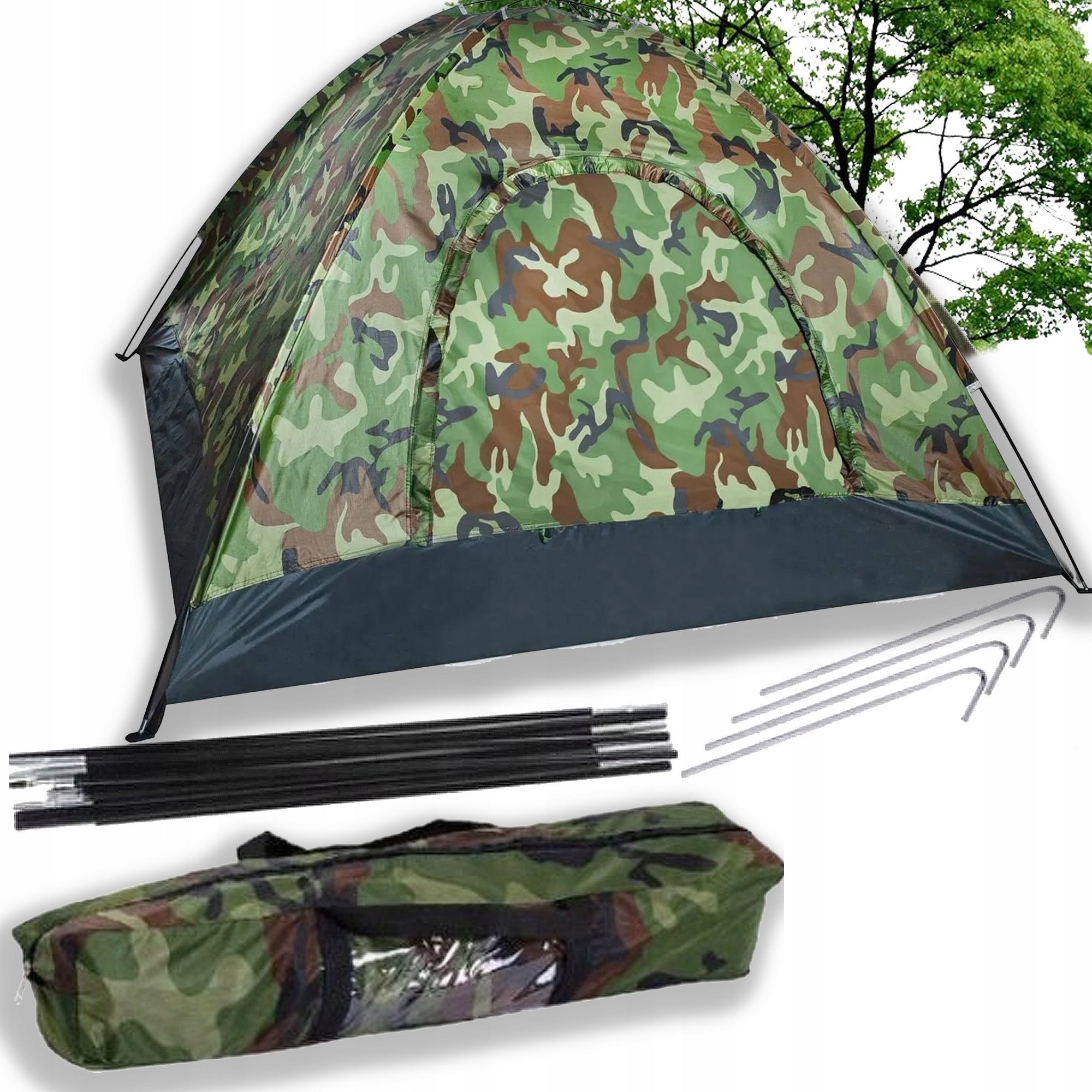 CAMPING TENT CAMO MOSQUITO NET 4 PERSON IGLO HANDY