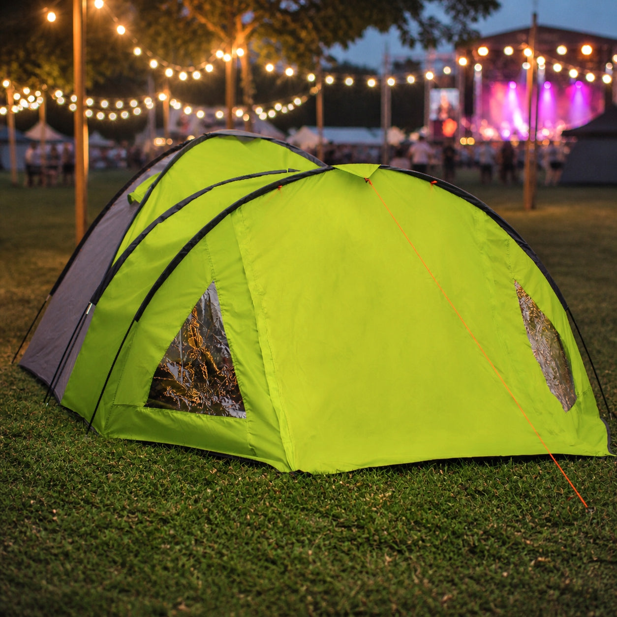 CAMPING TENT LARGE 4-PERSON IGLO 215x460cm WITH VESTIBULE Manufacturer code SDH187-K