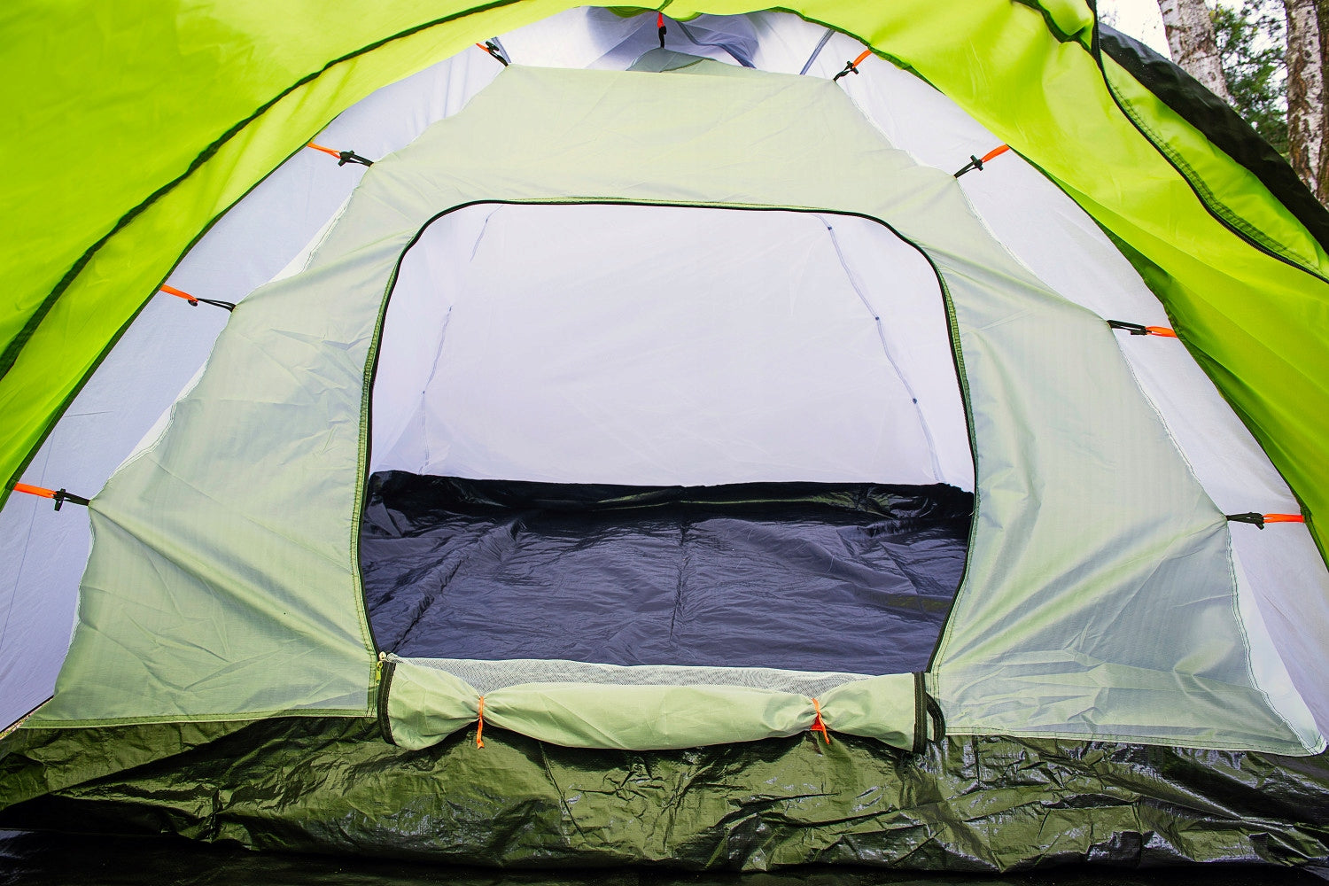 CAMPING TENT LARGE 4-PERSON IGLO 215x460cm WITH VESTIBULE Model Iglo