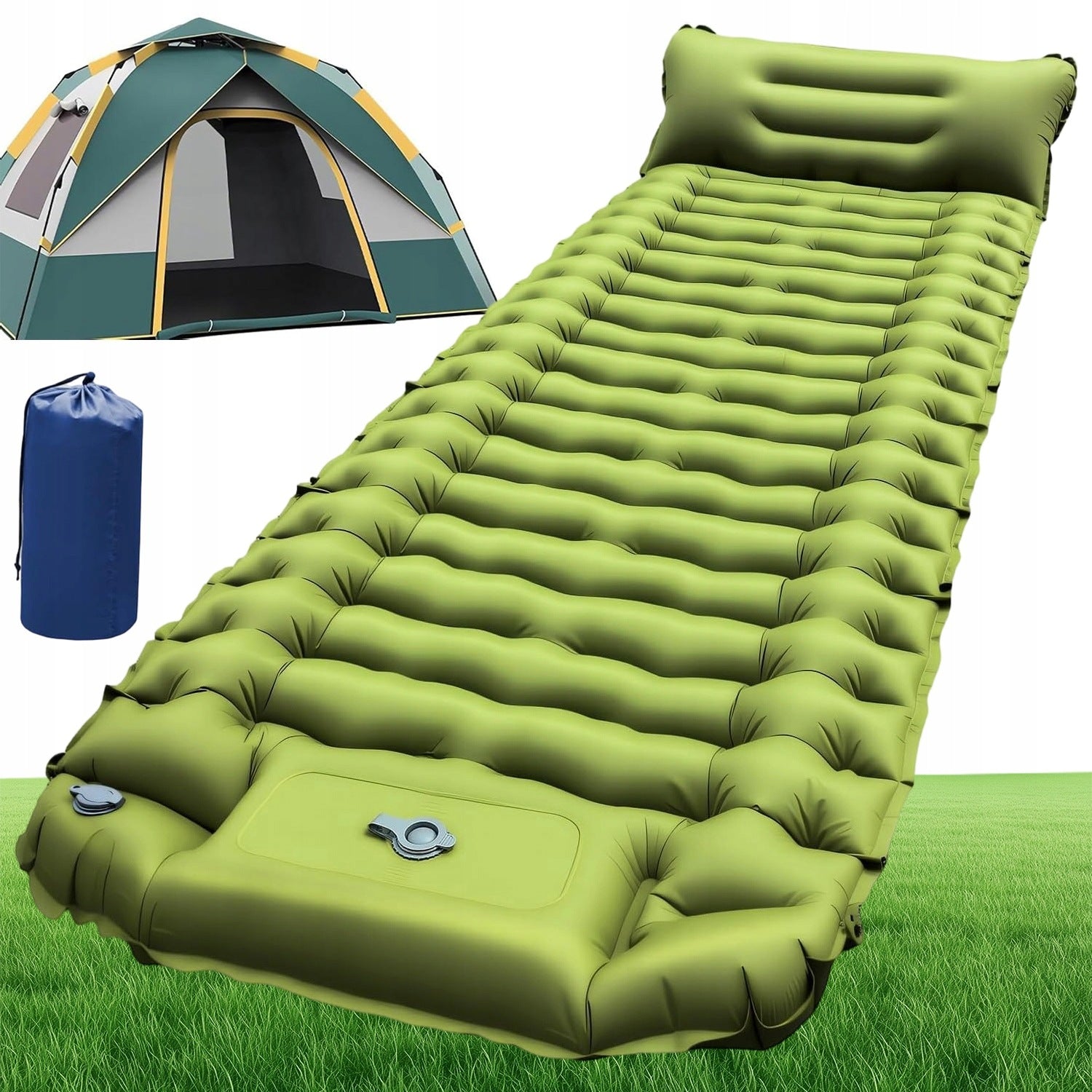 CAMPING TENT MAT INFLATABLE SLEEPING MATTRESS MAT 200X69X10CM