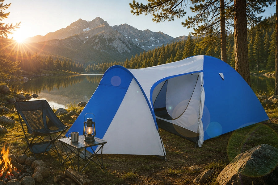 CAMPING TOURIST TENT 3os LARGE TRIPLE ALASKA FOR CAMPING FESTIVAL Packaging status original