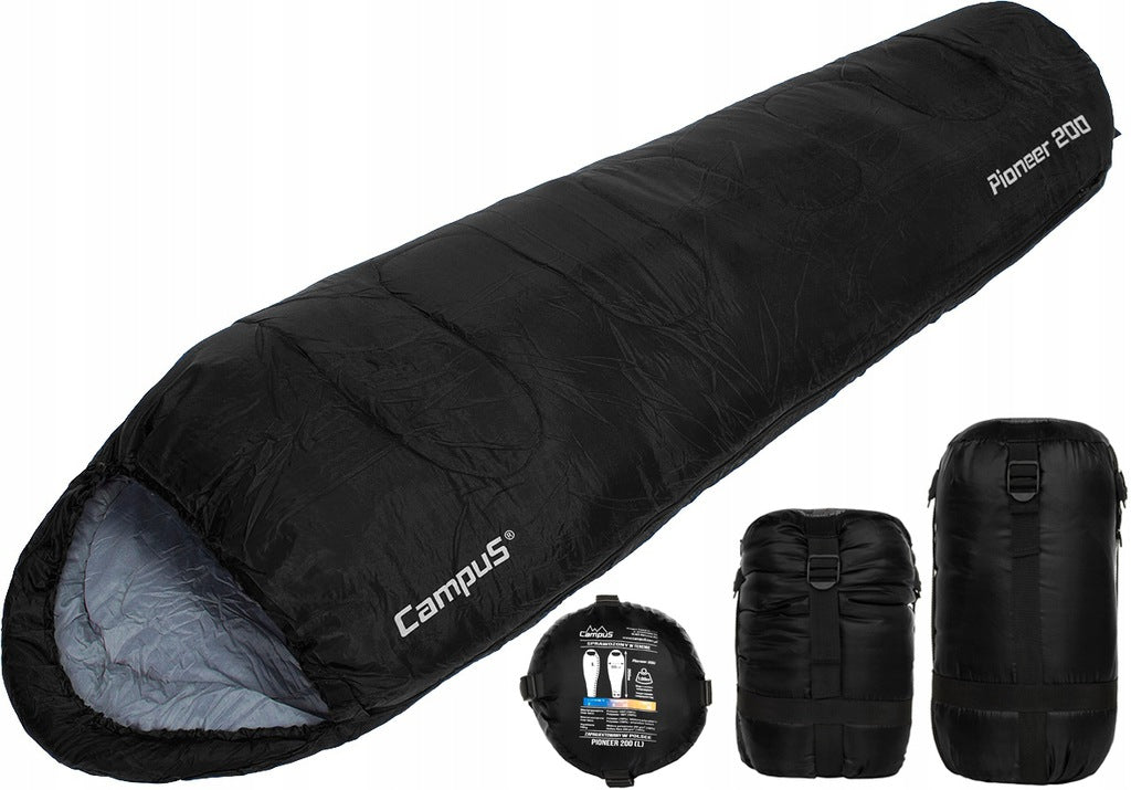 CAMPUS PIONEER 200 MUMMY WARM SLEEPING BAG - RIGHT