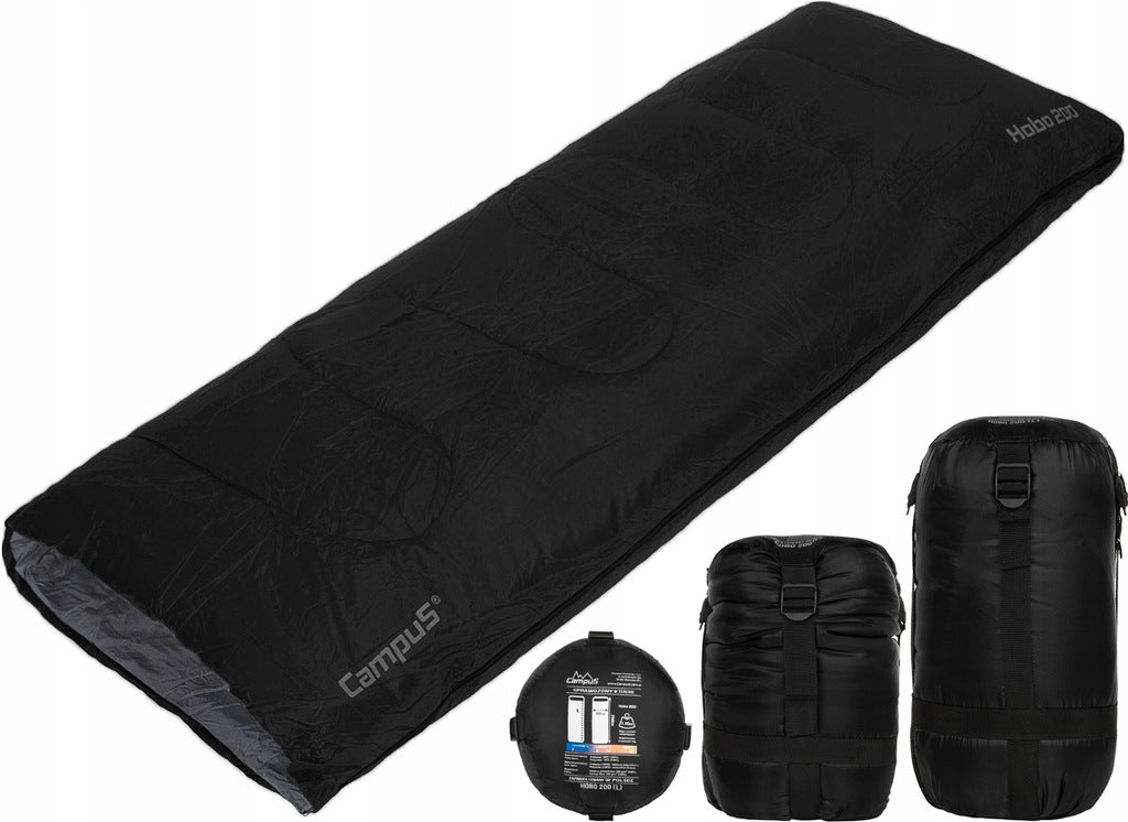 CAMPUS WARM SLEEPING BAG HOBO 200 DUVET - LEFT