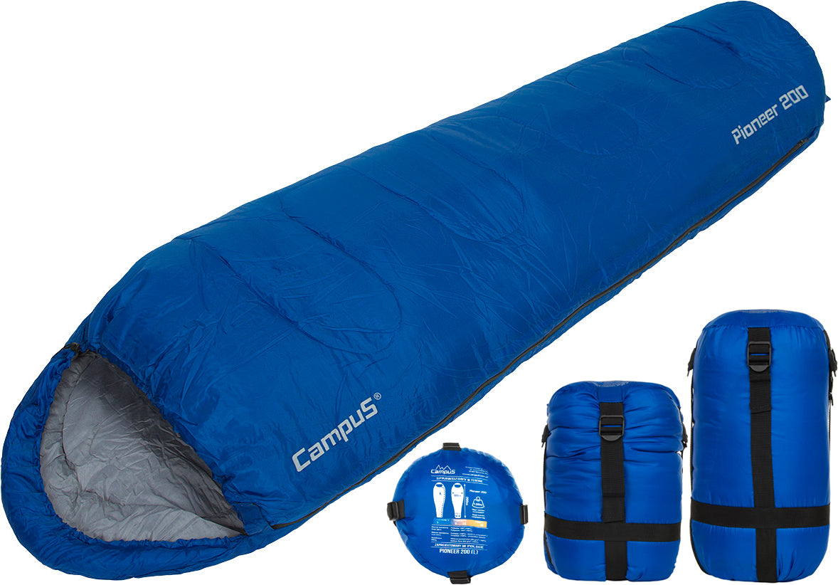 CAMPUS WARM SLEEPING BAG PIONEER 200 MUMMY RIGHT
