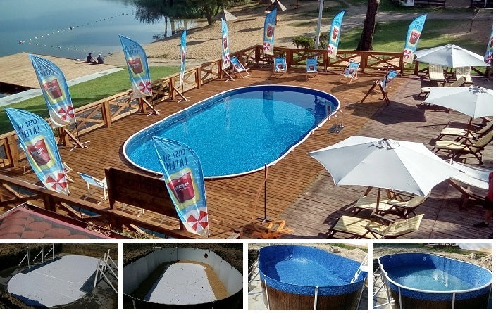 CANADIAN SWIMMING POOL 7,3X 3,7X 1,2 SET Z1 Series BASEN KANADYJSKI 7,3x3,7x1,2