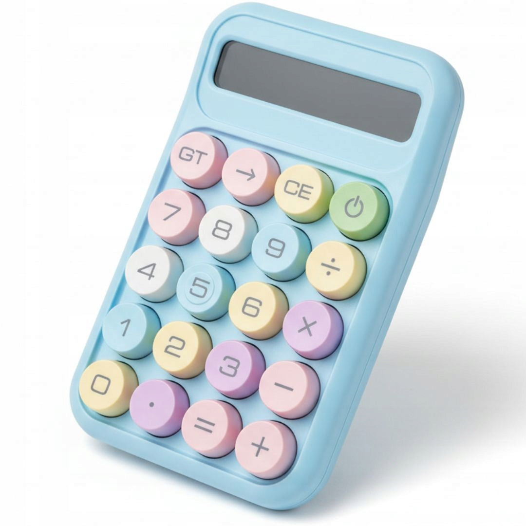 CANDY CALCULATOR LARGE HIGH BUTTONS BLUE DISPLAY LARGE