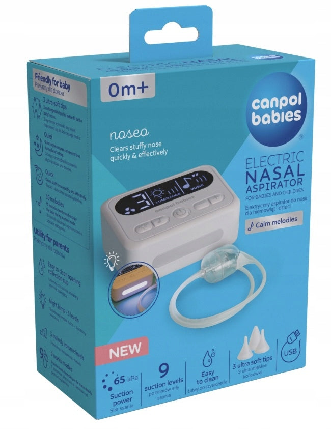 CANPOL Electric Nasal Aspirator MELODIE LCD LAMP strong