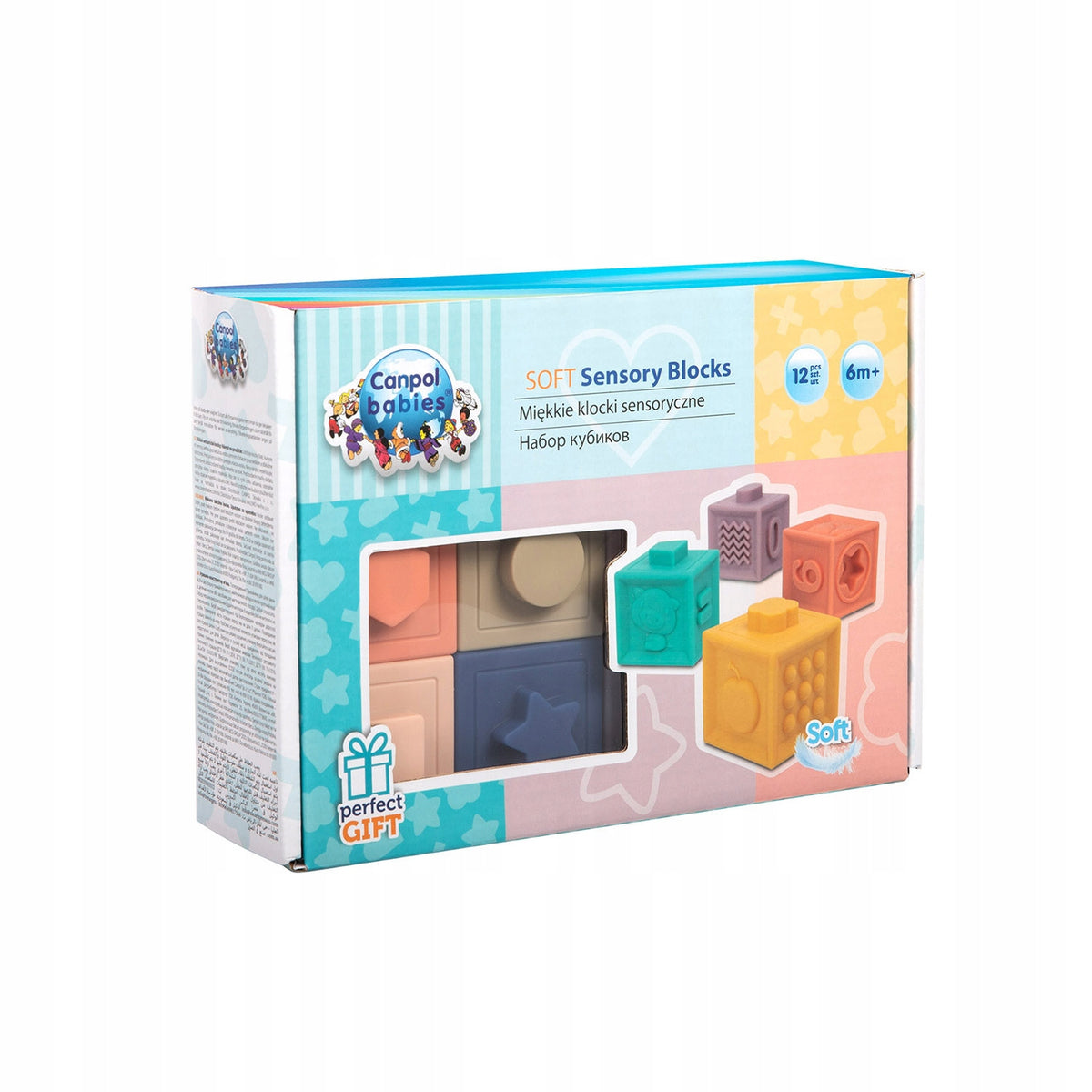 CANPOL SOFT SENSORY BLOCKS EDUCATIONAL 12pcs Brand Canpol babies