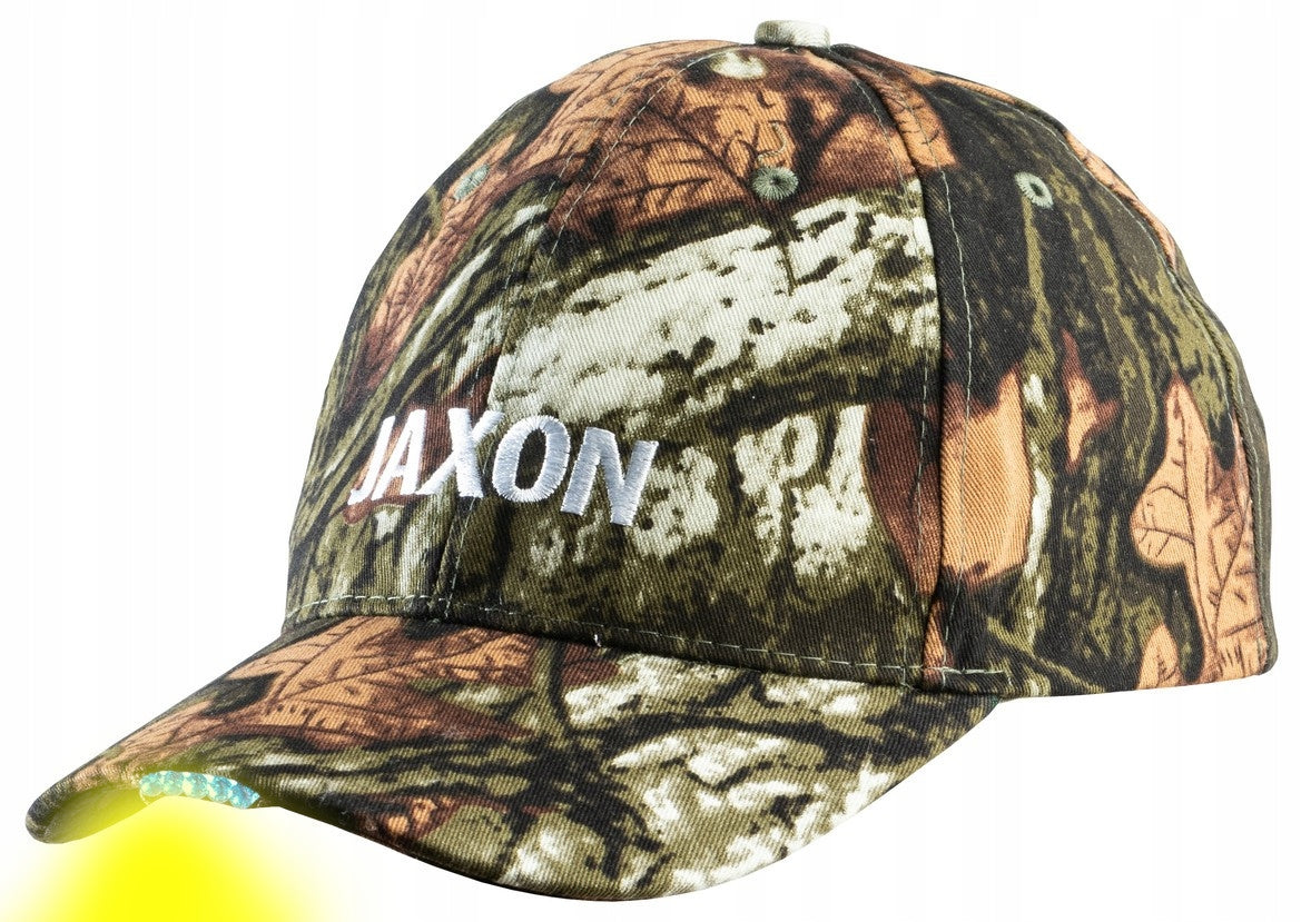 CAP WITH LED FLASHLIGHT IN VISOR JAXON CAMO #1