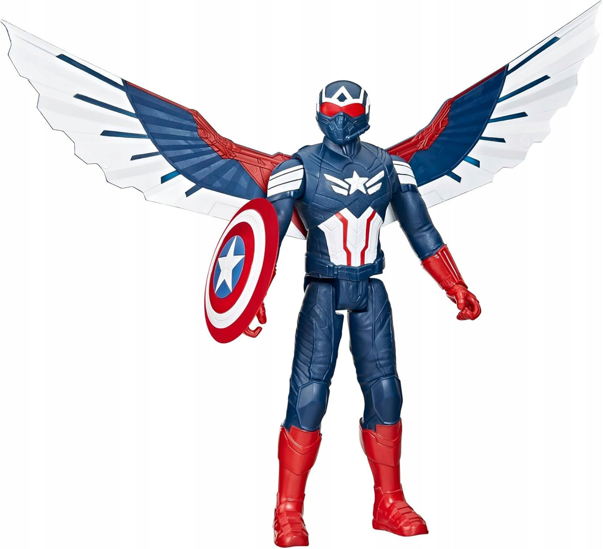 CAPTAIN AMERICA Large Figurine 30cm HASBRO Avengers wings + shield F9301 Packaging status original