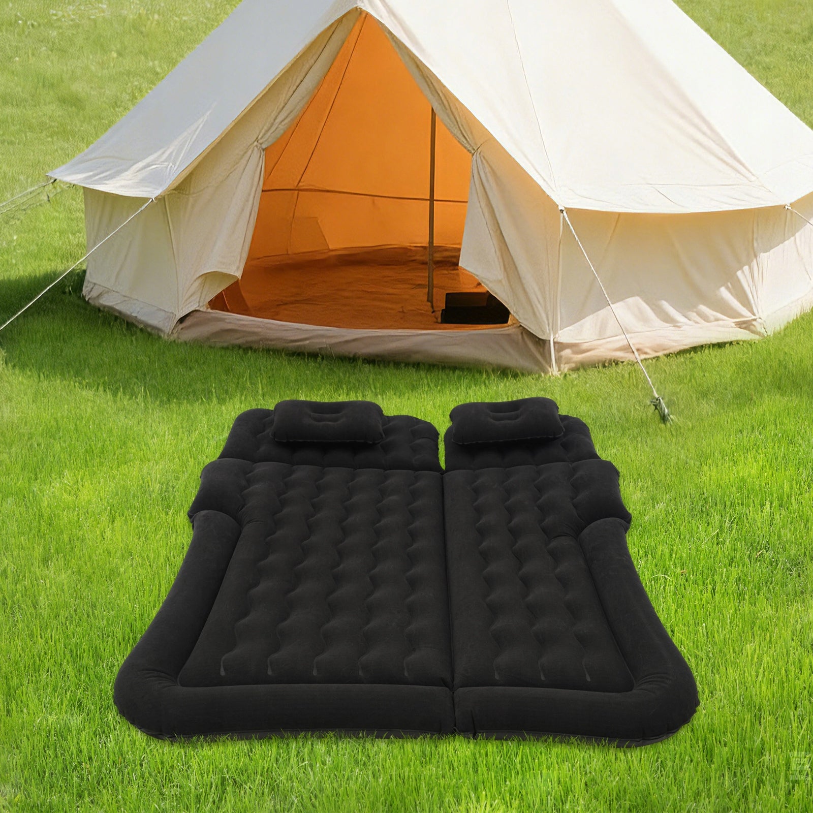 CAR AIR MATTRESS SUV BALCK WITH AIR PUMP INFLATABLE CAMPING SLEEPING BED Packaging status original
