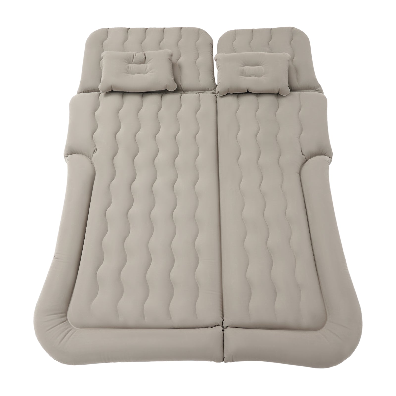 CAR AIR MATTRESS SUV INFLATABLE CAMPING SLEEPING BED GRAY WITH AIR PUMP