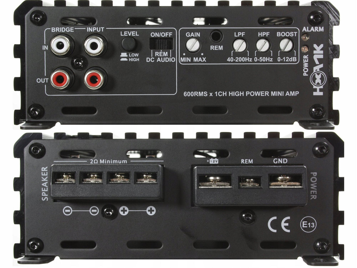 CAR AMPLIFIER 1-CHANNEL MONO 600W RMS 2OHM EXCURSION HXA-1K Packaging status original
