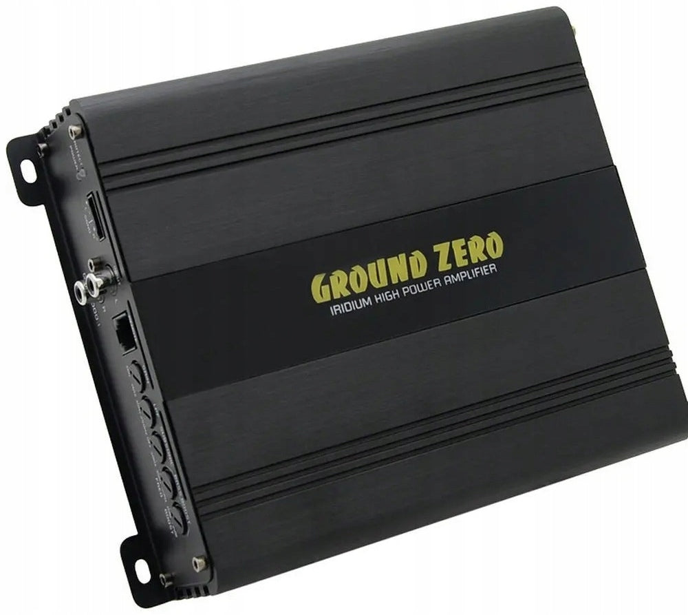 CAR AMPLIFIER MONOBLOCK GROUND ZERO GZIA 500.1 580W RMS + REMOTE CONTROL Packaging status original