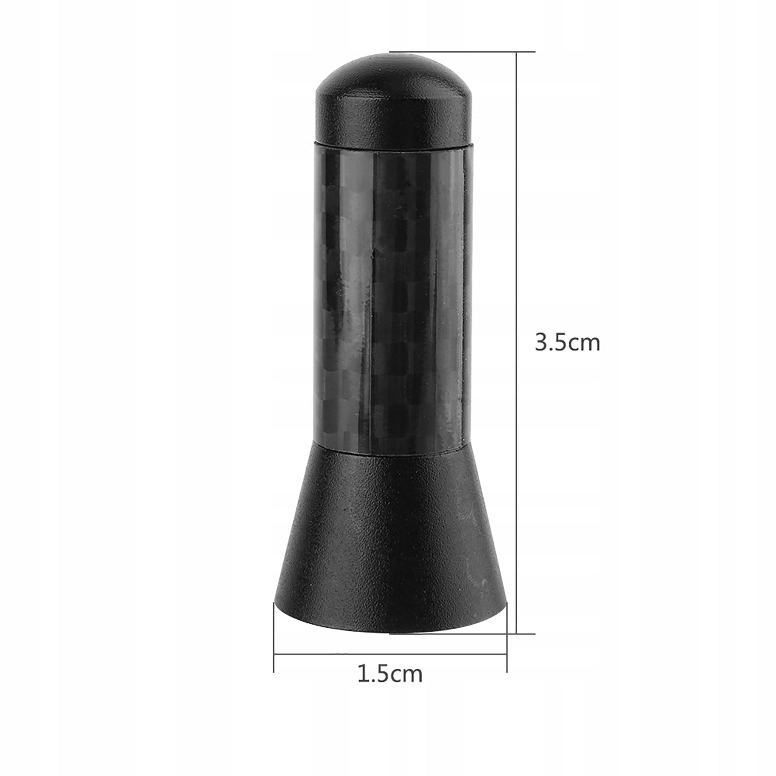 CAR ANTENNA SHORT UNIVERSAL CARBON FIBER 3,5 CM Manufacturer code T34608