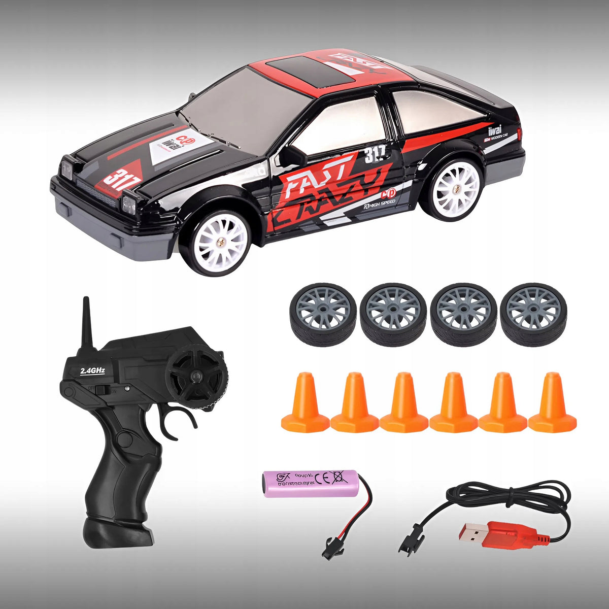 CAR AUTO REMOTE CONTROLLED DRIFT DRIVE 4X4 TOYOTA RC 4WD FOR DRIFTING Brand MEMFLOW