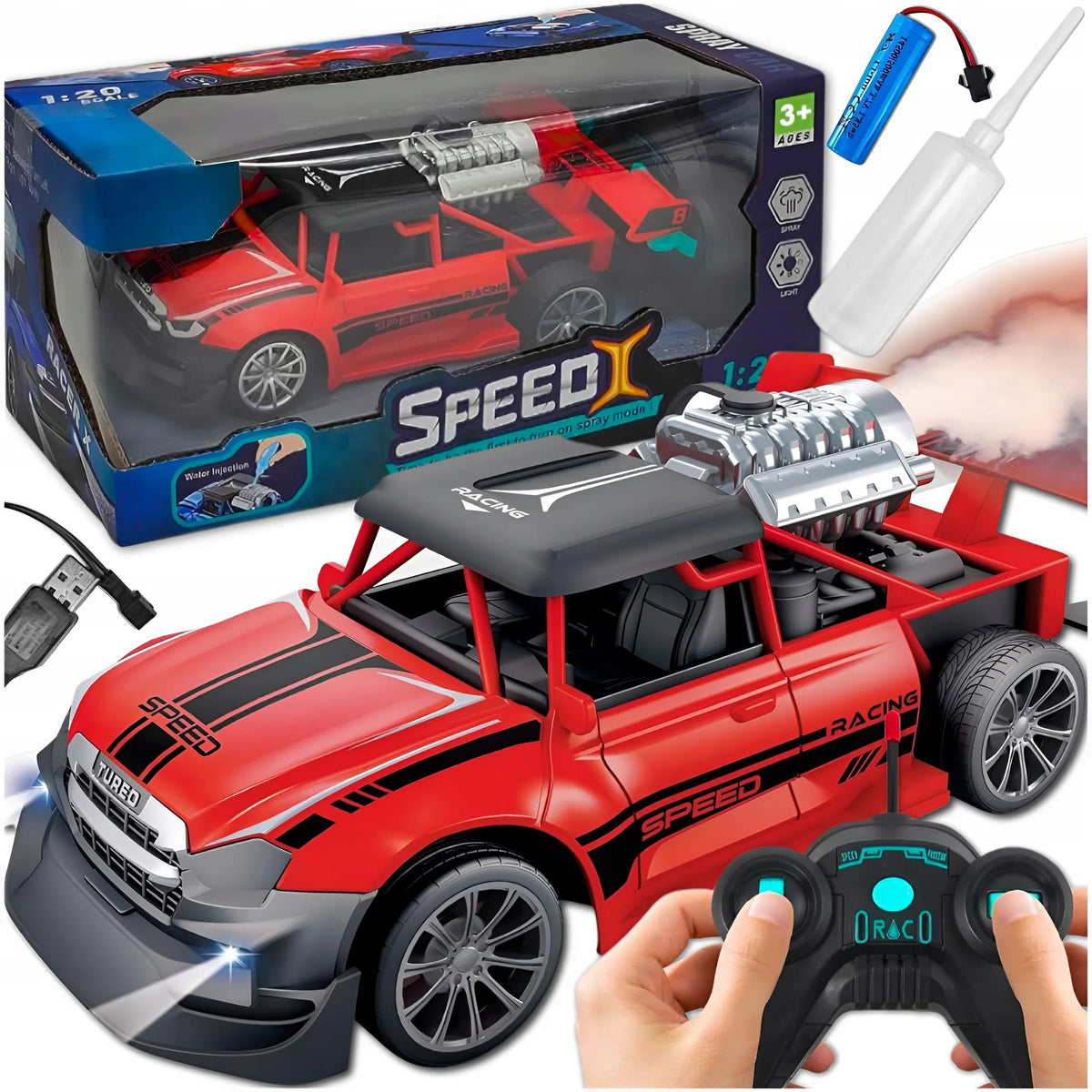 CAR AUTO REMOTE CONTROLLED LED SMOKE EFFECT ON REMOTE CONTROL GIFT BATTERY Manufacturer code SAMOCHÓD AUTO ZDALNIE STEROWANY DYM MEMFLOW