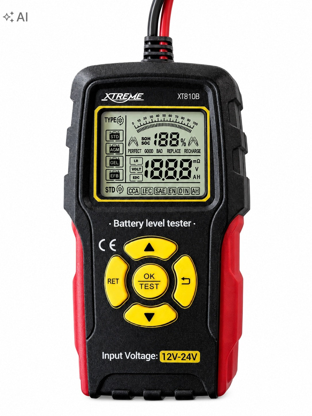 CAR BATTERY TESTER 12V 24V BATTERY METER 3Ah – 200Ah Brand Xtreme