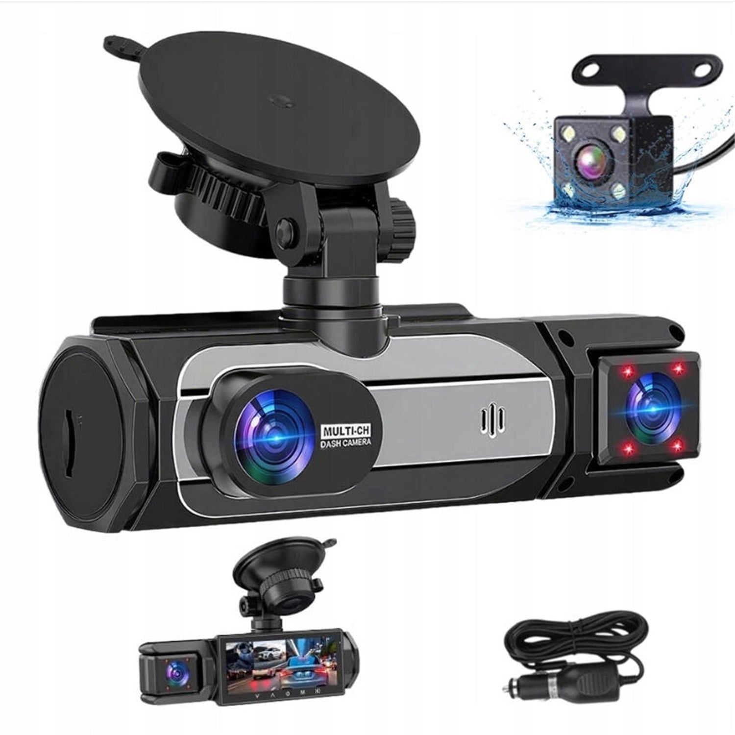 CAR CAMERA 1080P DOUBLE FRONT AND INTERIOR NIGHT MODE SENSOR G Brand no brand