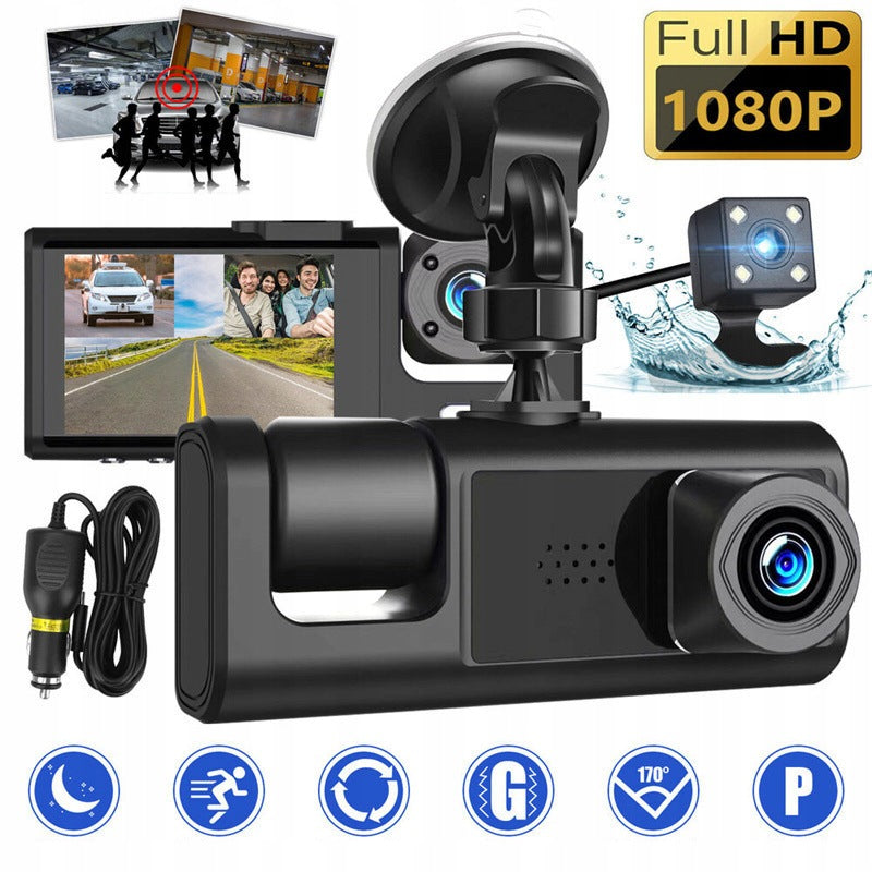 CAR CAMERA 3 CAMERAS FULL HD 1080P WIFI FRONT REAR
