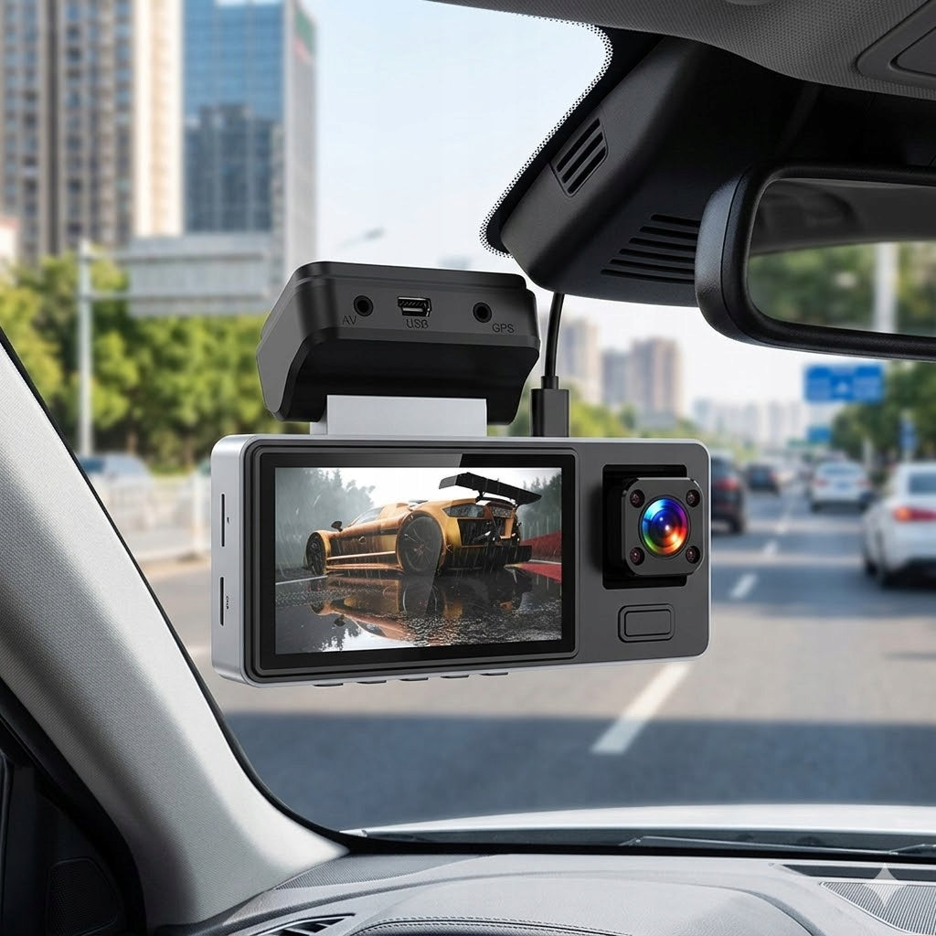 CAR CAMERA 3in1 FULL HD WIFI APKA TAXI RECORDER FRONT REAR CENTER Manufacturer code 10005414