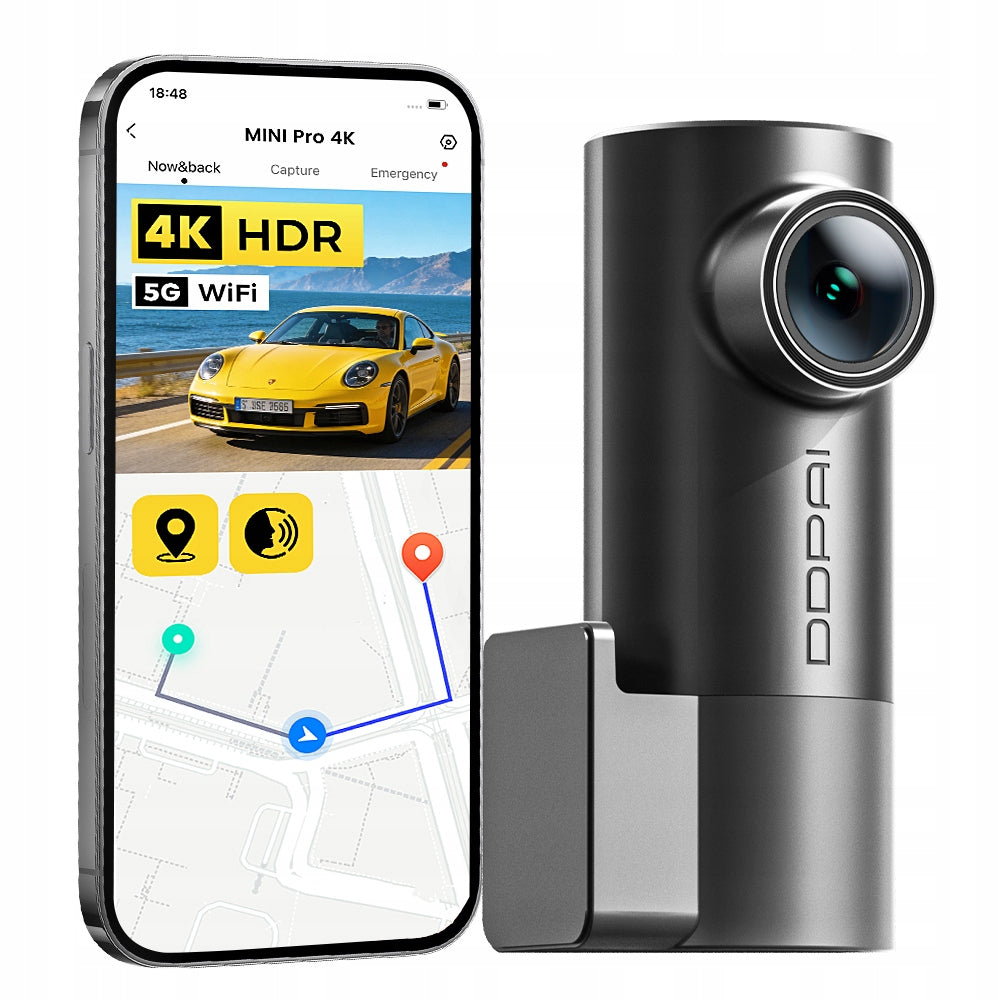 CAR CAMERA DDPAI MINI Pro 4K VIDEO RECORDER ADAS NightVIS WIFI6
