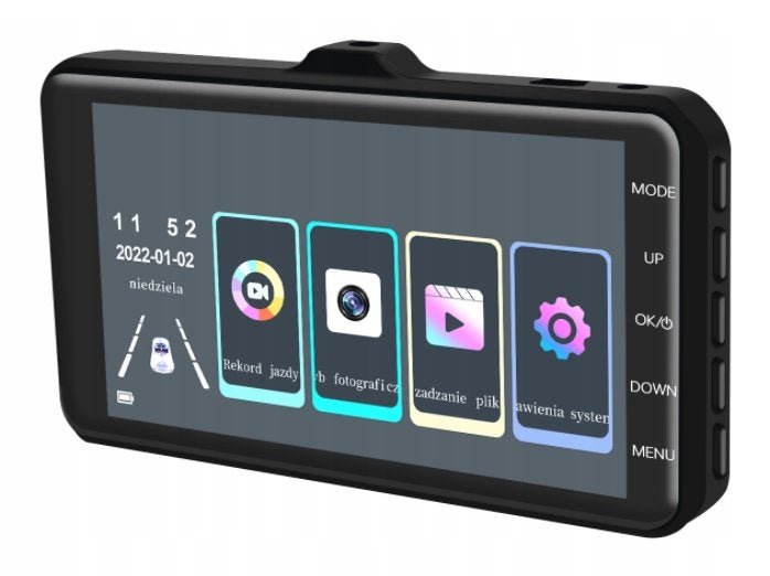 CAR CAMERA DRIVING VIDEO RECORDER FRONT REAR FULL HD REVERSING CAMERA Recording quality SD/VGA (640 x 480) HD (1280 x 720) Full HD (1920 x 1080)