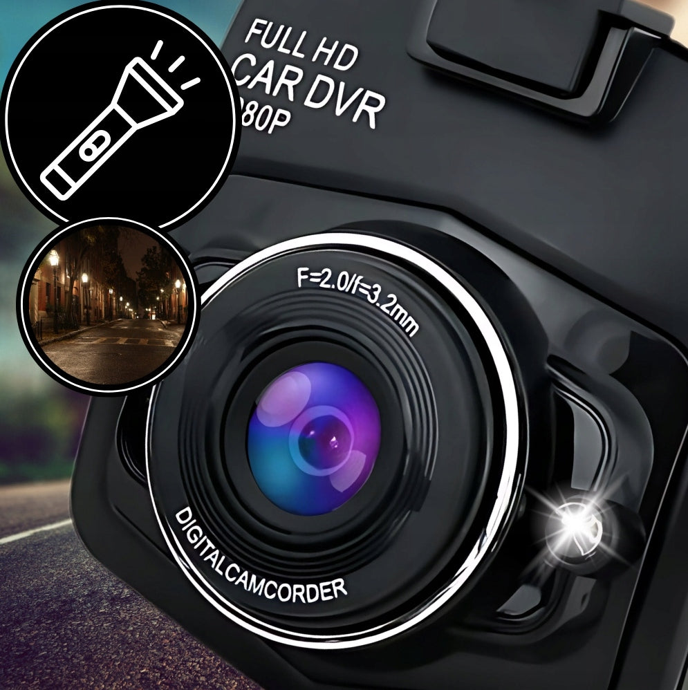 CAR CAMERA FRONT + REAR VIDEO RECORDER G-sensor 3in1 Full HD Memory card included none