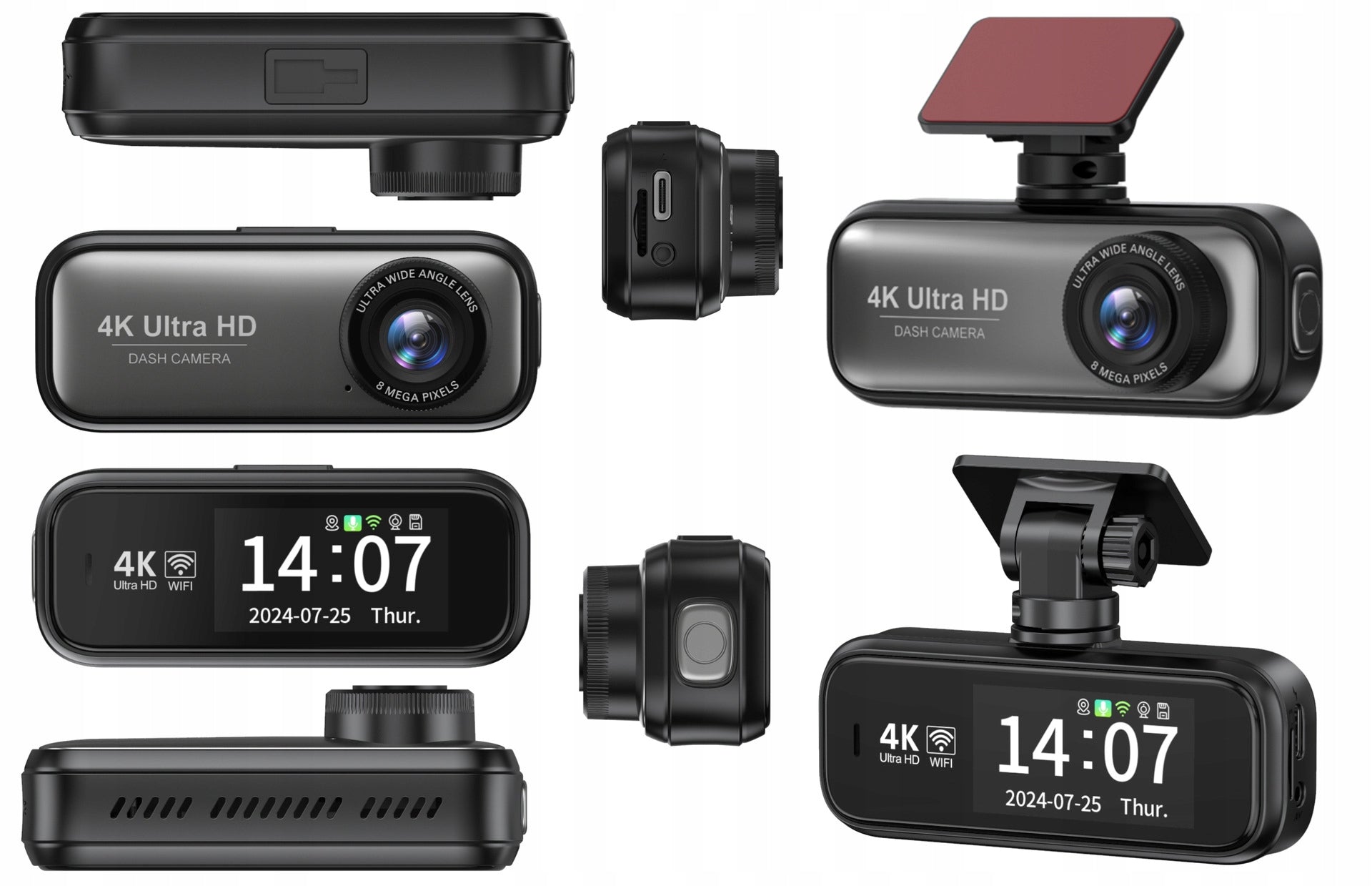 CAR CAMERA GPS VIDEO RECORDER 4K + WiFi RECORDER PRO REAR HDR Packaging status original