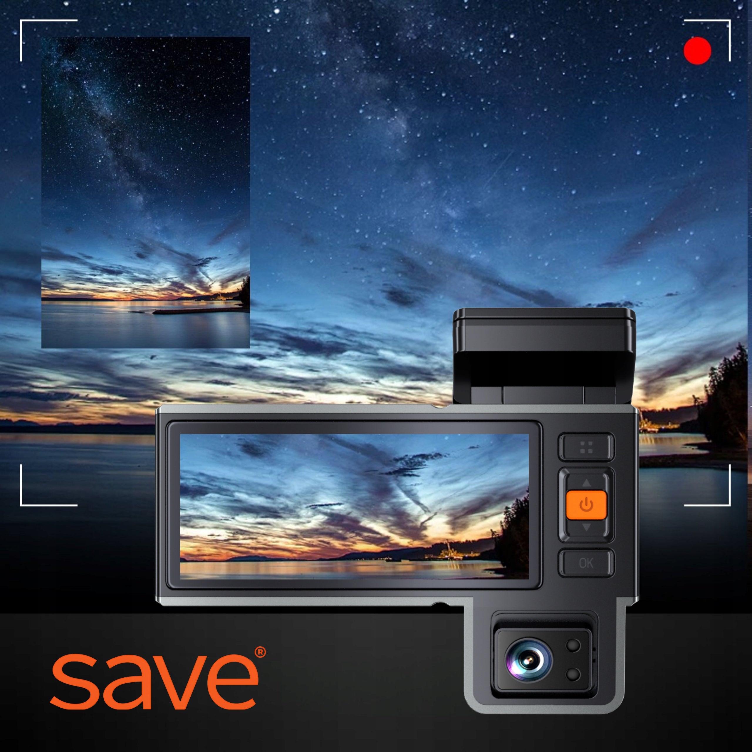 CAR CAMERA VIDEO RECORDER 3 CAMERAS VIDEO DRIVING RECORDER 4K PL Model Wideo Rejestrator samochodowy A5S 4K