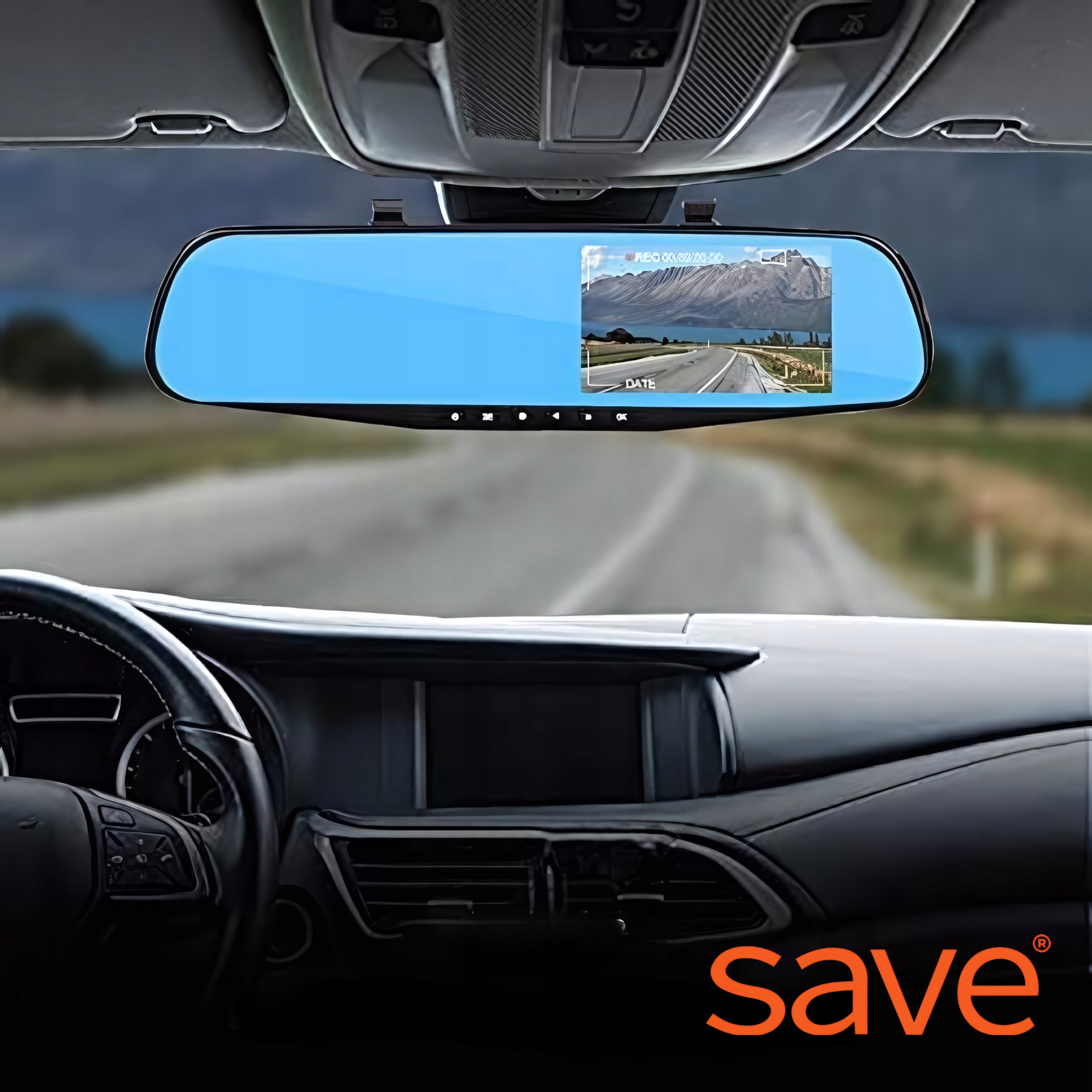 CAR CAMERA VIDEO RECORDER IN REVERSING MIRROR DRIVING RECORDER Memory card included none