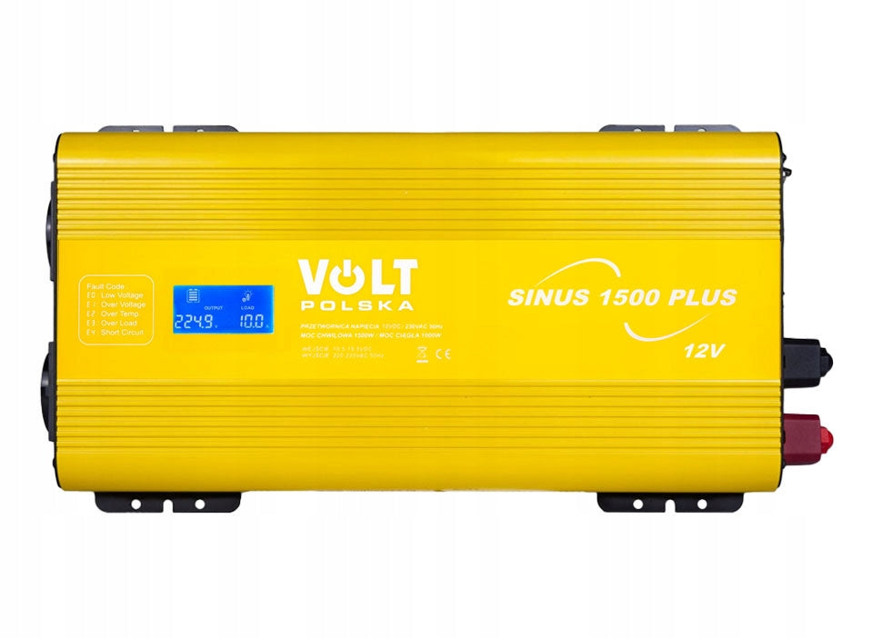CAR CONVERTER FULL SINE VOLT Poland 12V 1000W 1500W USB REMOTE CONTROL Brand Volt