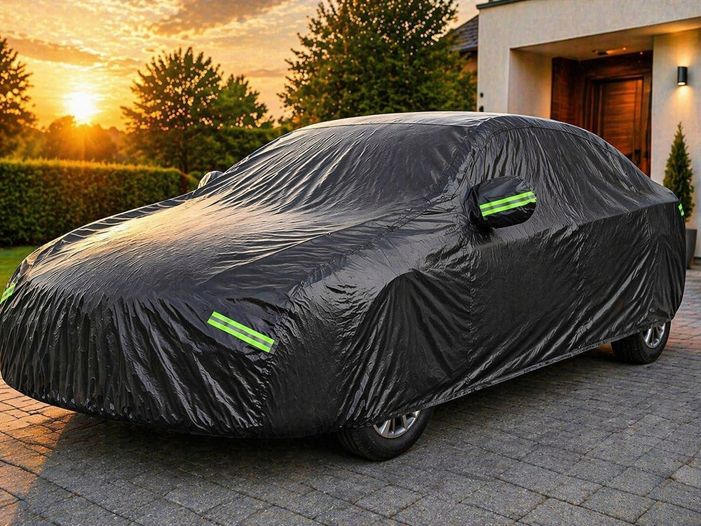 CAR COVER WATERPROOF WITH MIRROR POCKETS TARPAULIN M Packaging status original
