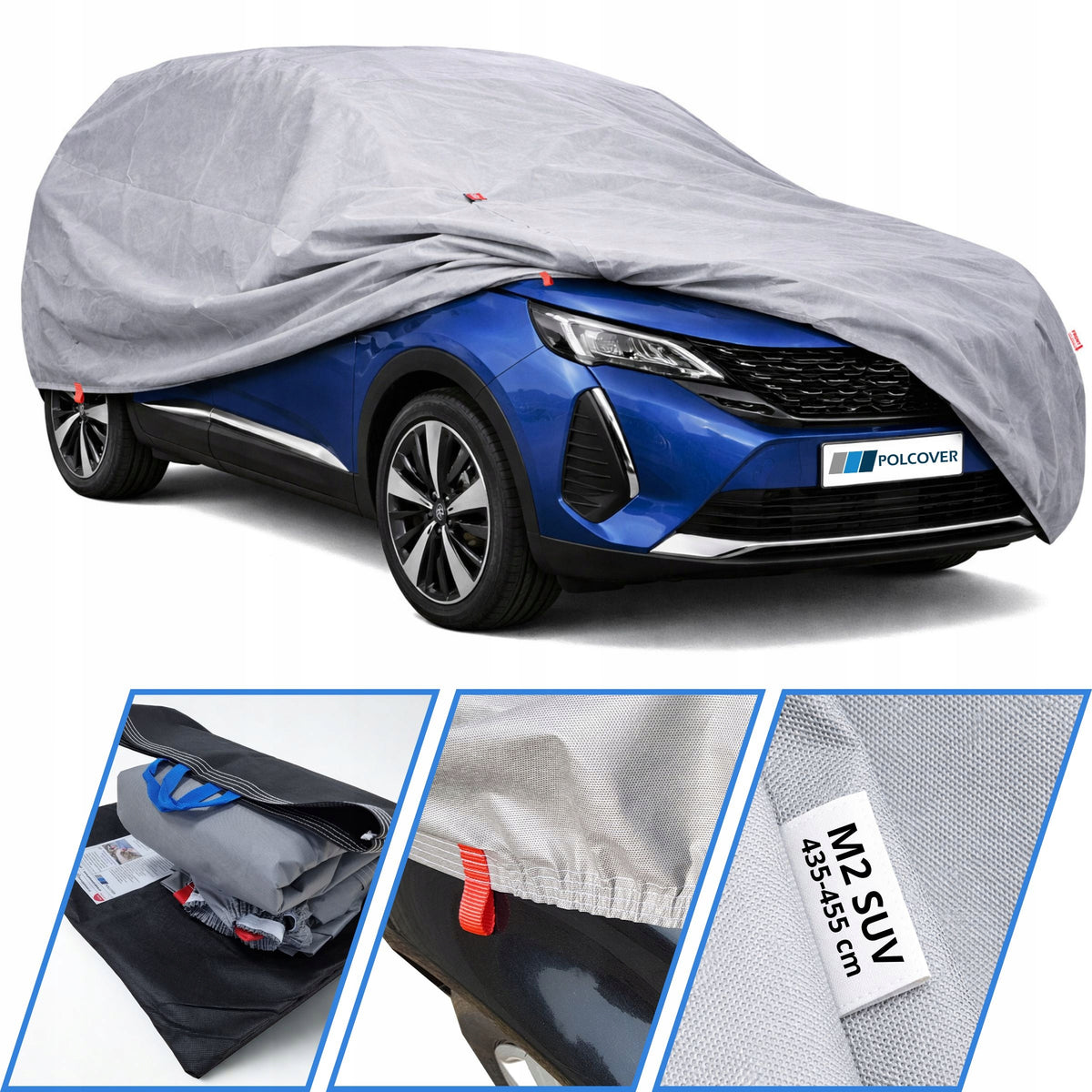 CAR COVER auto r. M2 SUV 435-455cm 3 layers PRACTIC
