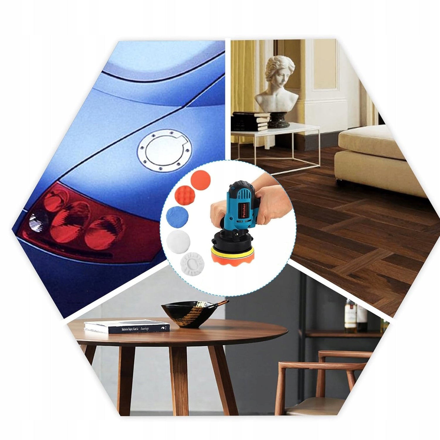 CAR ECCENTRIC OSCILLATING POLISHER WITH ADJUSTABLE MEMORY FUNCTION Brand Bedee