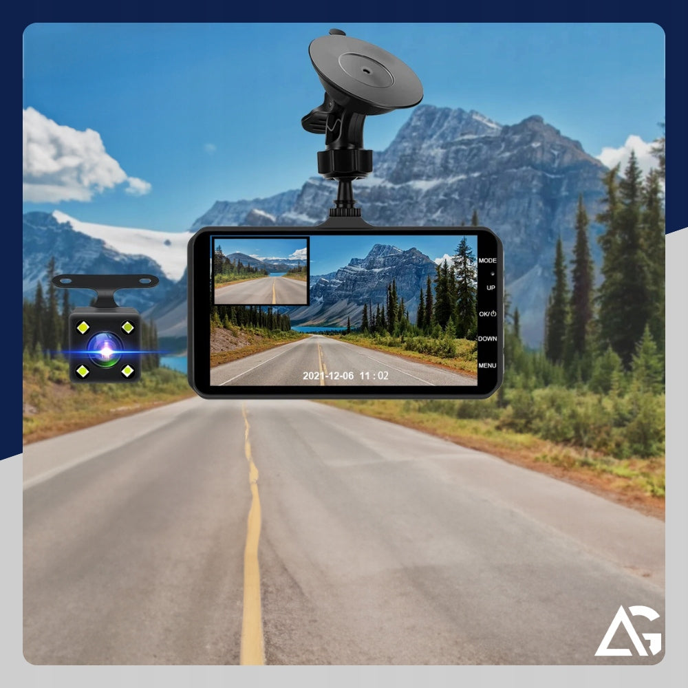 CAR FRONT CAMERA CAR VIDEO RECORDER + REVERSING CAMERA Manufacturer code ZESTAW 2 KAMERY REJESTRATOR JAZDY