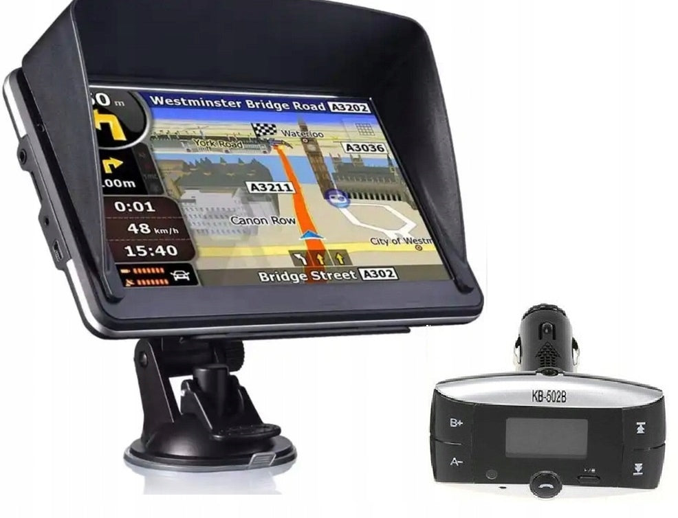 CAR GPS NAVIGATION 7' 16GB TRUCK Truck + Transmitter kb502b