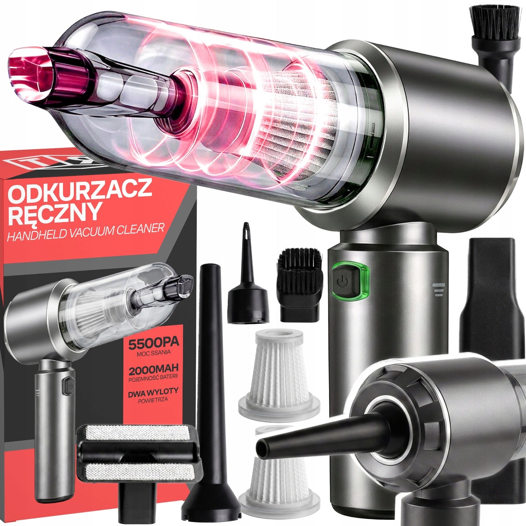 CAR HANDHELD VACUUM CLEANER CORDLESS 3in1 POWERFUL 120W